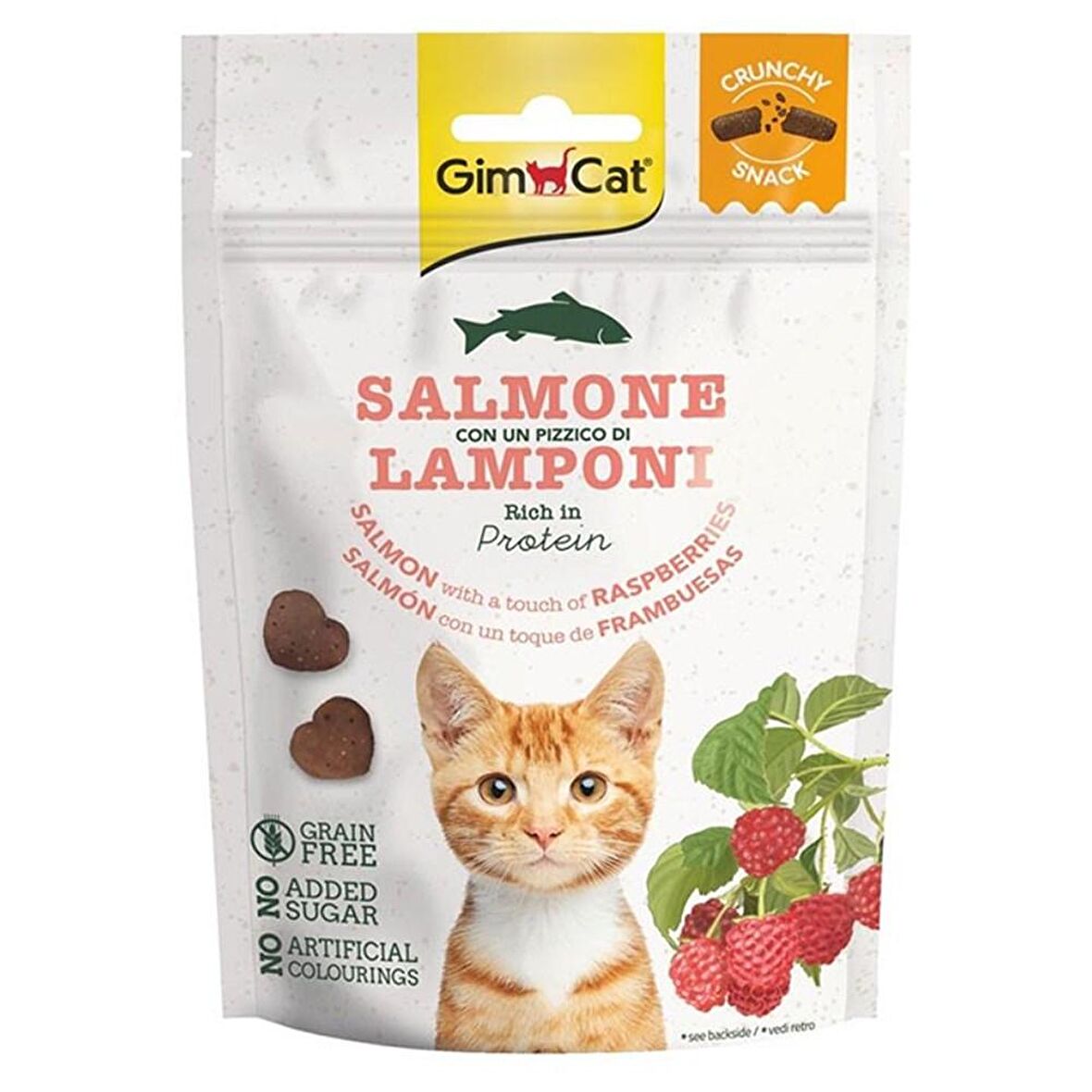 Gimcat Salmone Lamponi Biftekli Granül Yetişkin Kedi Ödülü 50 g 