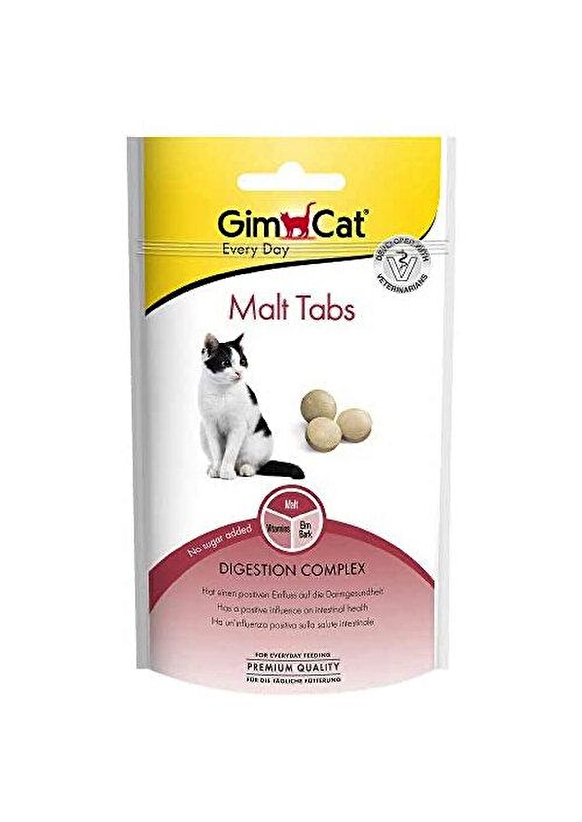 Gimcat Malt Tabs Tahıllı Granül Yetişkin Kedi Ödülü 40 g 