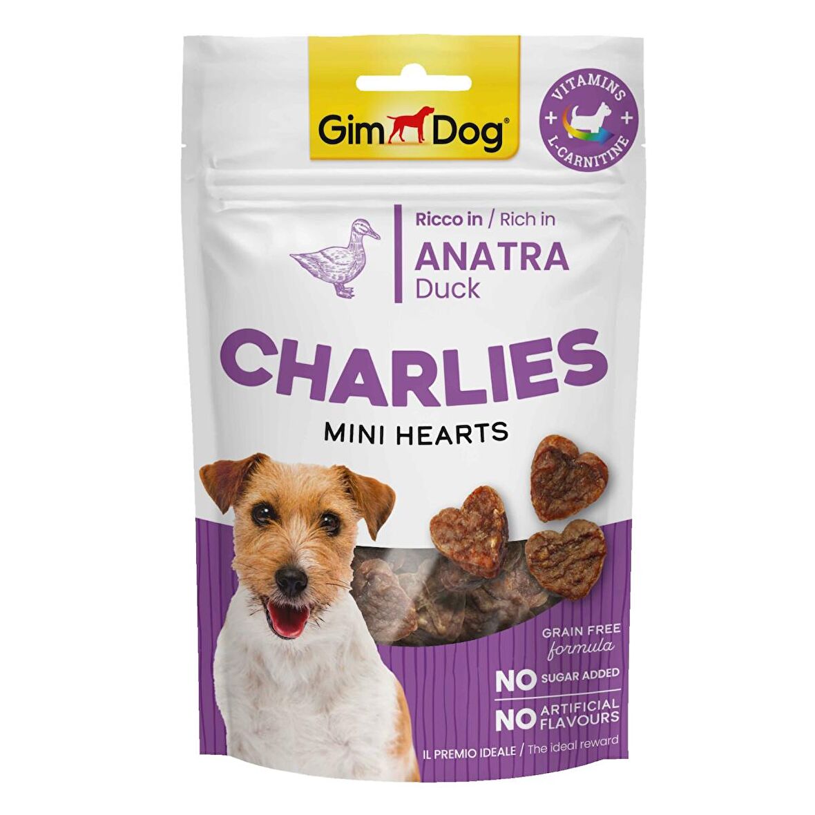 Gimdog Charlies Mini Hearts Ördekli Köpek Ödülü 70Gr