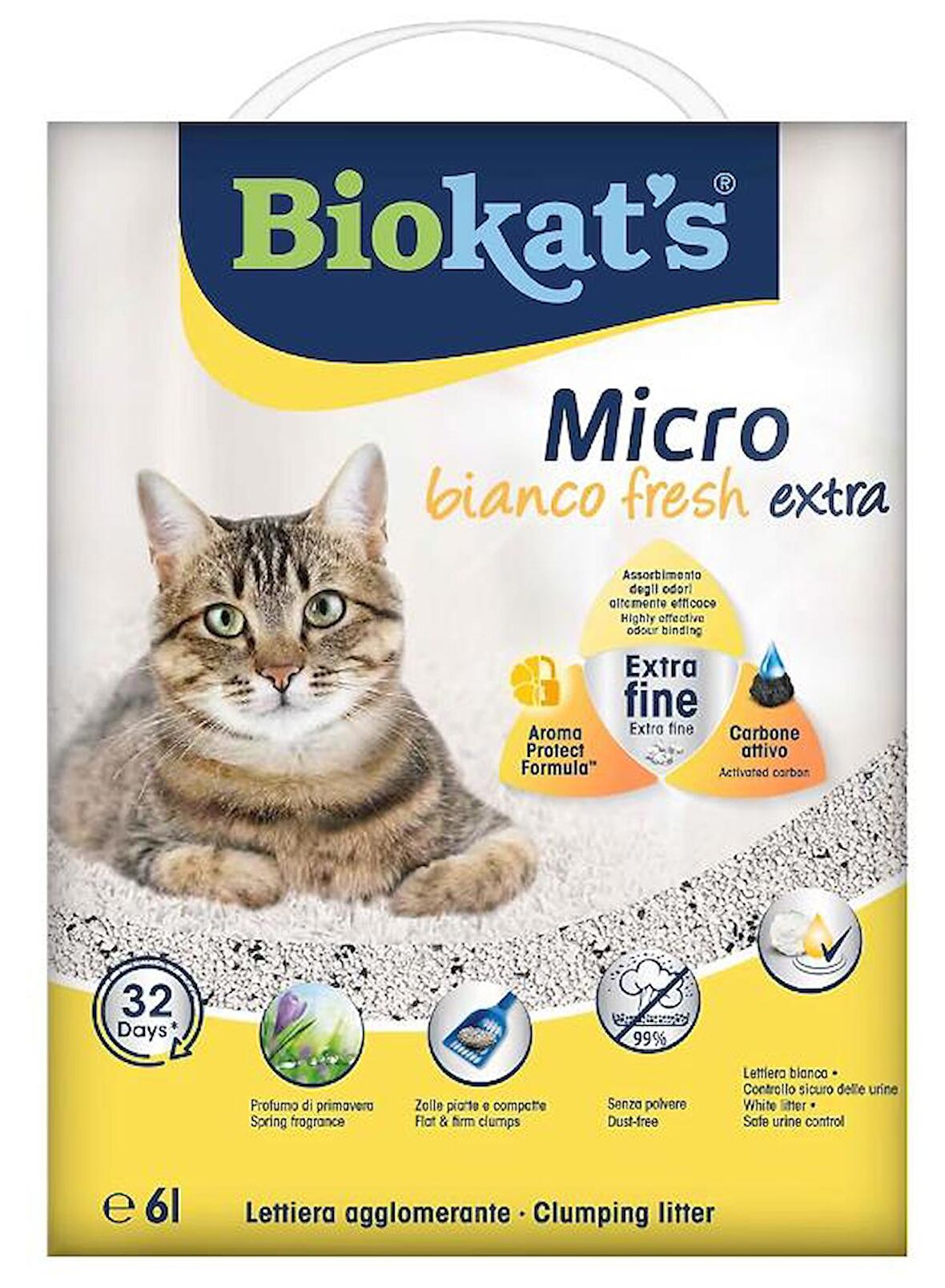 Biokats Micro Bianco Fresh Extra Kedi Kumu 6 Lt