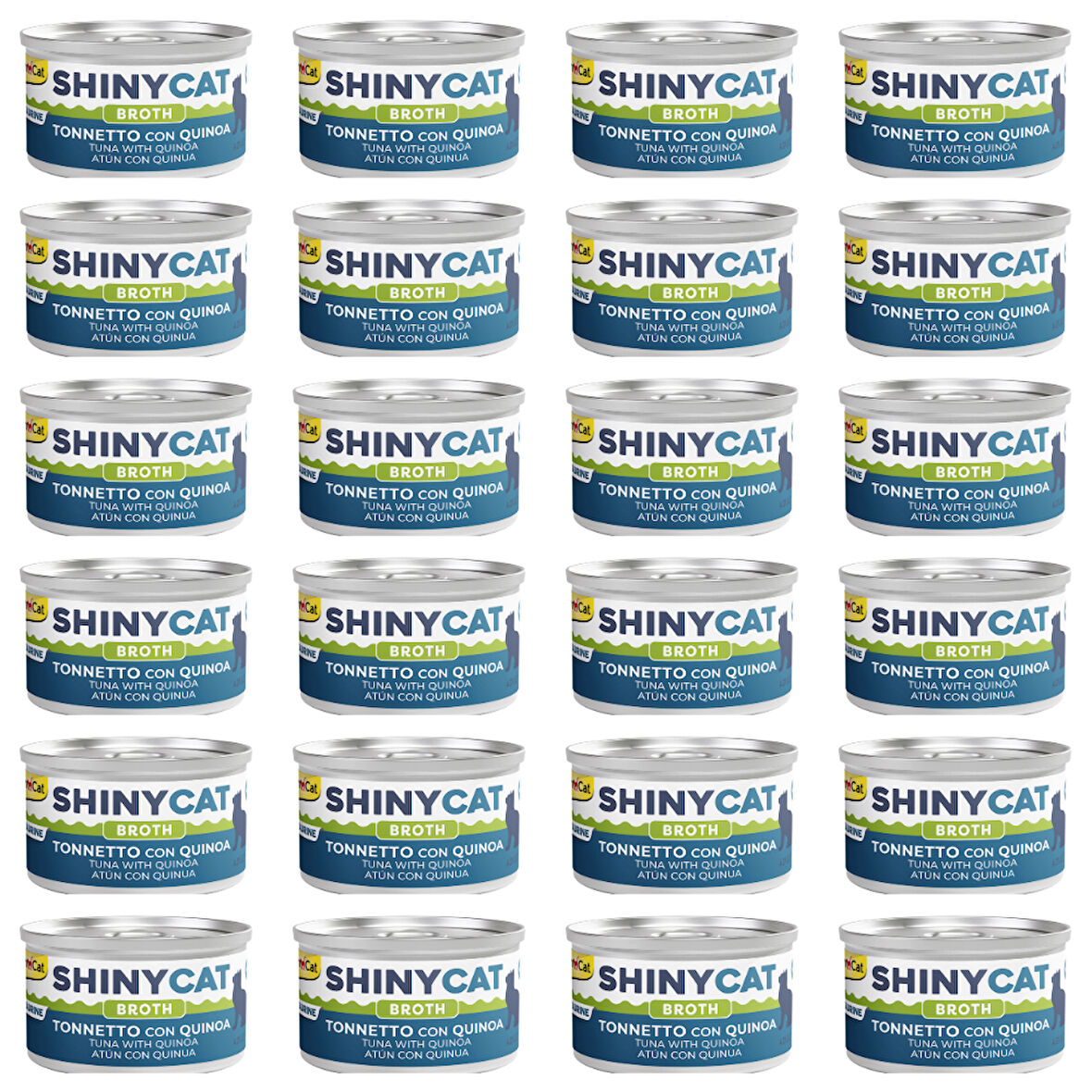 Gimcat Shiny Cat (Sos İçinde) Kinoalı Ton Balıklı Yetişkin Kedi Konservesi 70 Gr (24 Adet)