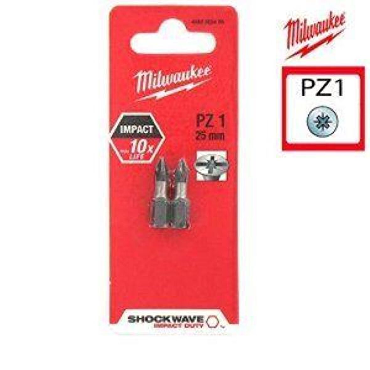 Milwaukee Bits Uç Pz1 25Mm 2Lı Pkt