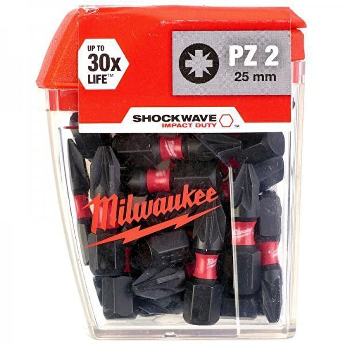 Milwaukee Bits Uç Pz2 25Mm 25Li Pkt Shockwawe PZ2