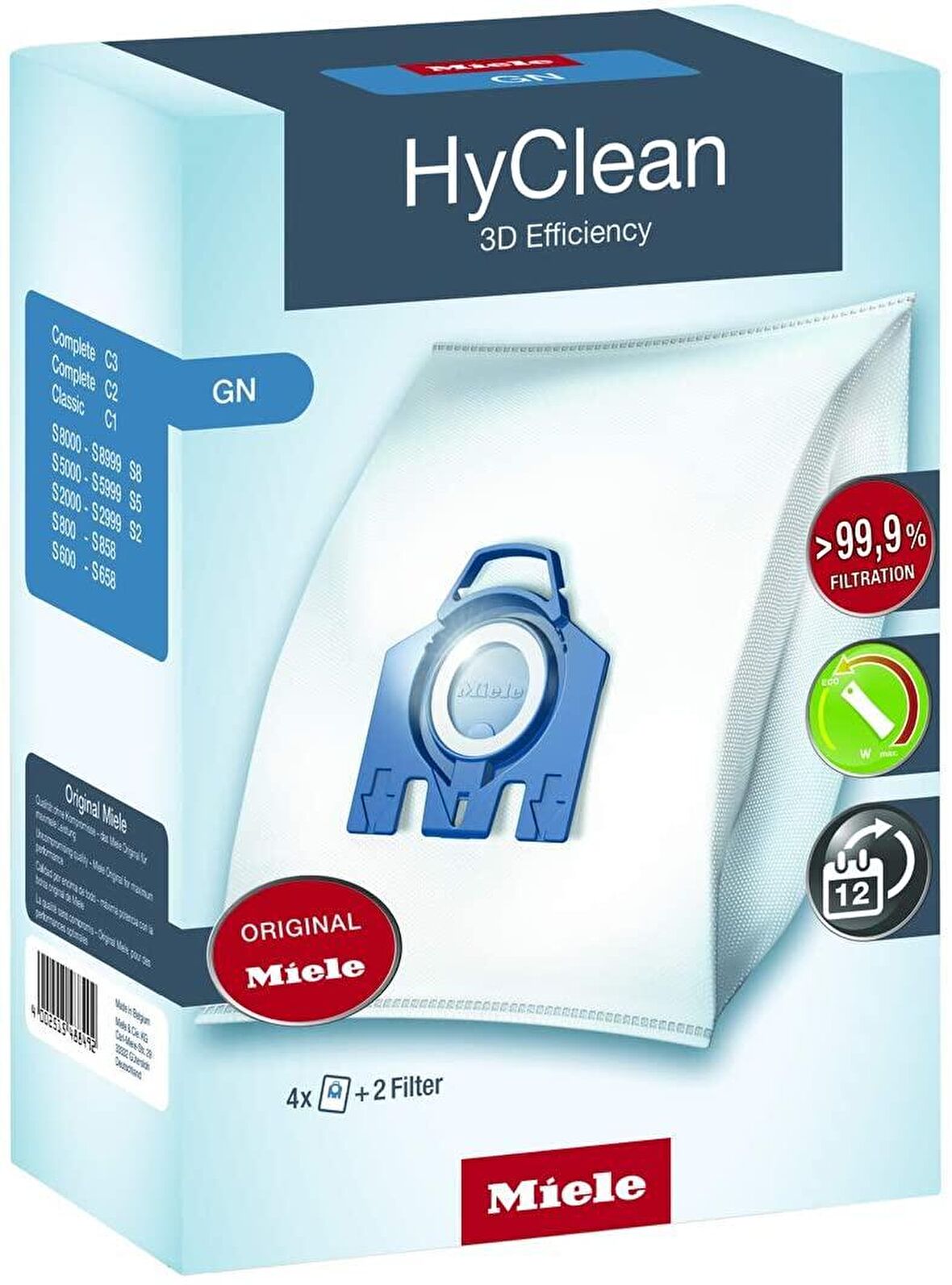 MIELE 9153000-9153500-9917730 GN HYCLEAN TOZ TOR