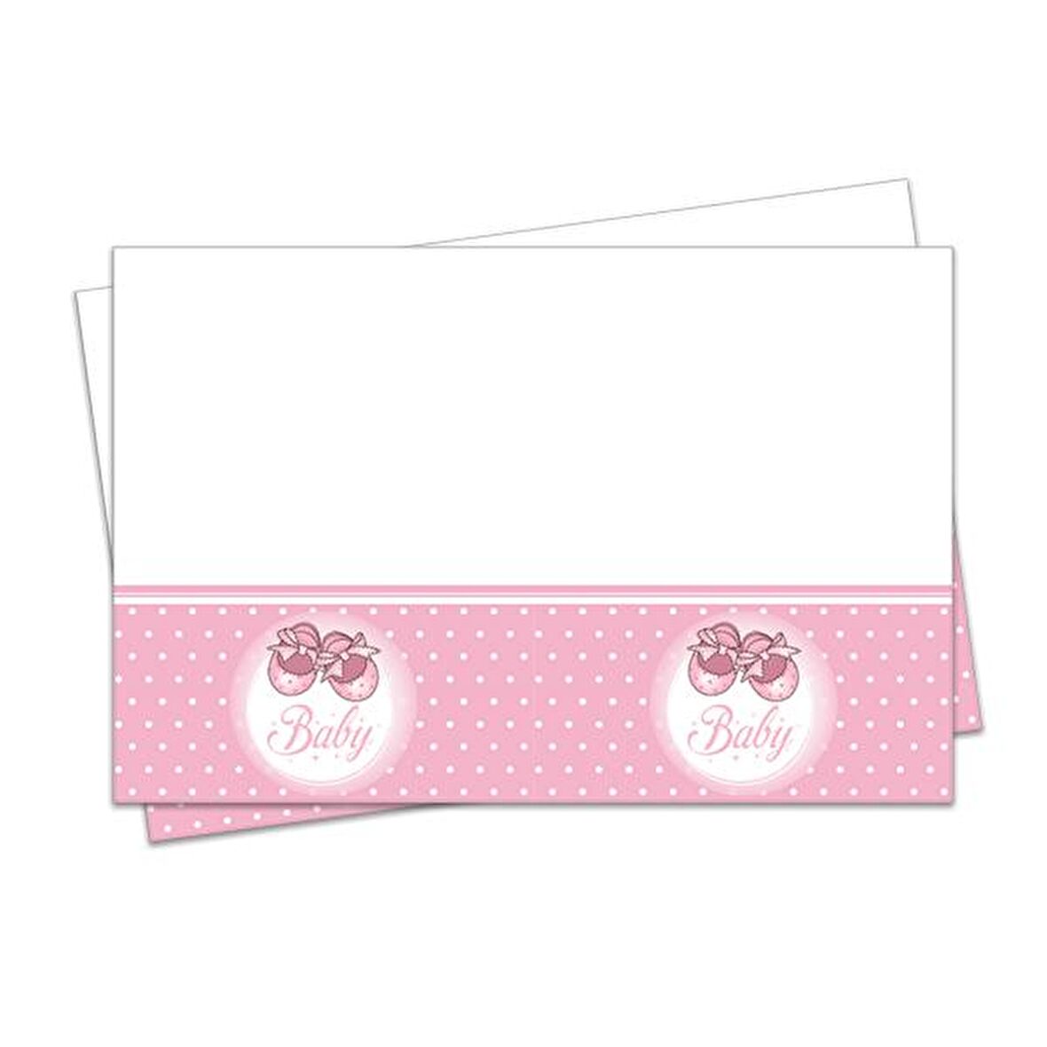 PEMBE PATİKLER MASA ÖRTÜSÜ 120X180(PLASTİK)