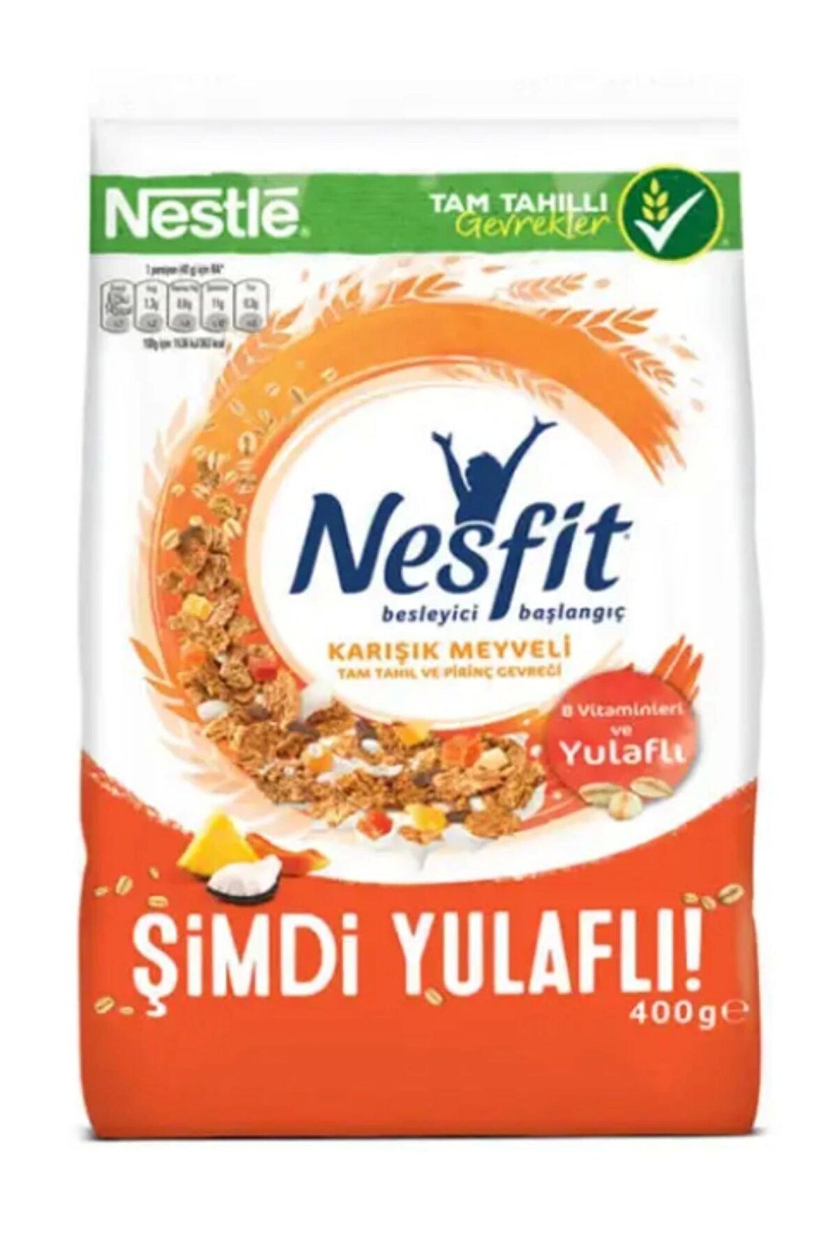 Nesfit Karışık Meyveli Gevrek %20 Bedava 400G x 12 Adet