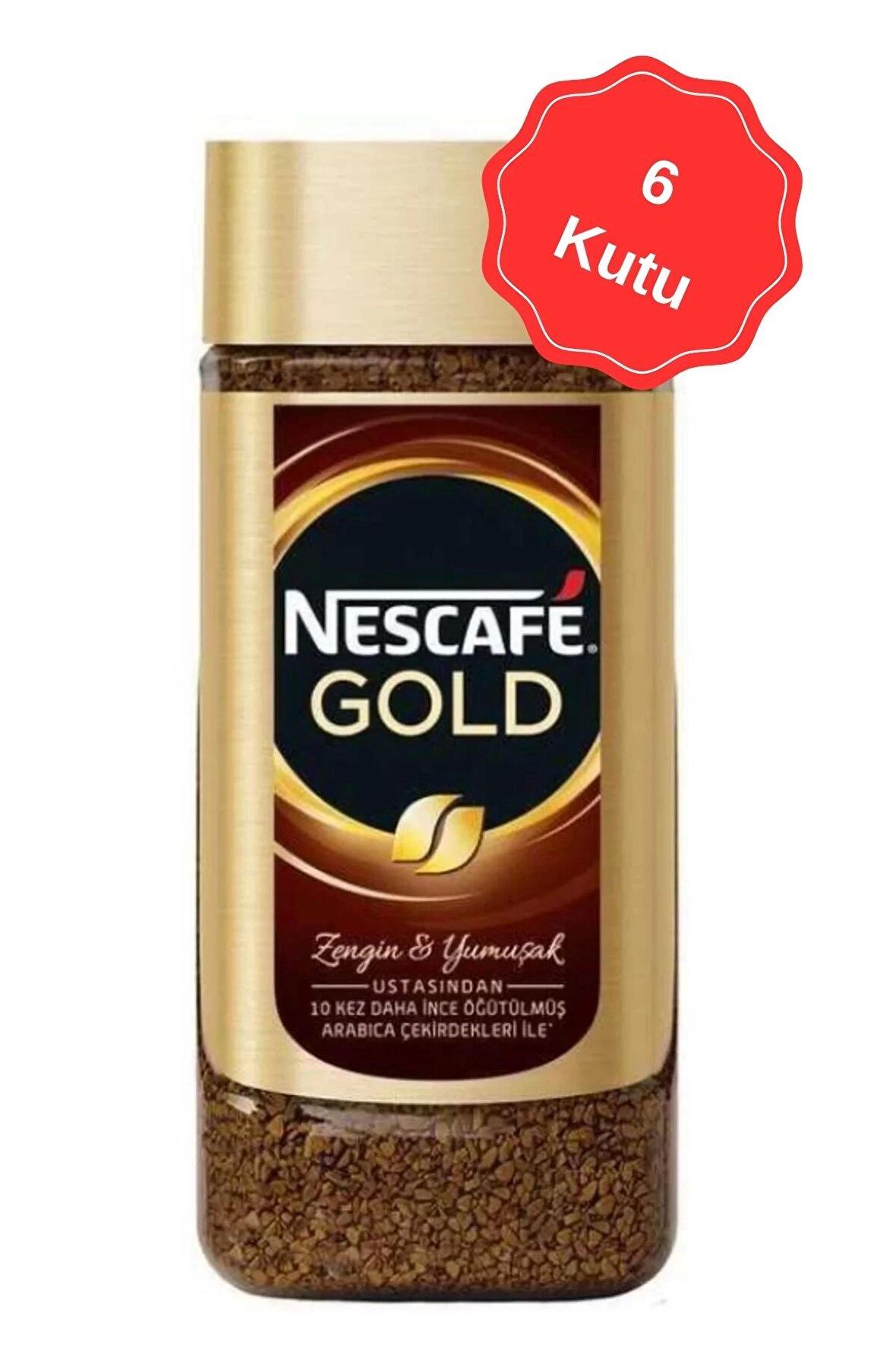 Nescafe Gold Çözünebilir Kahve Kavanoz 200G x 6 Adet