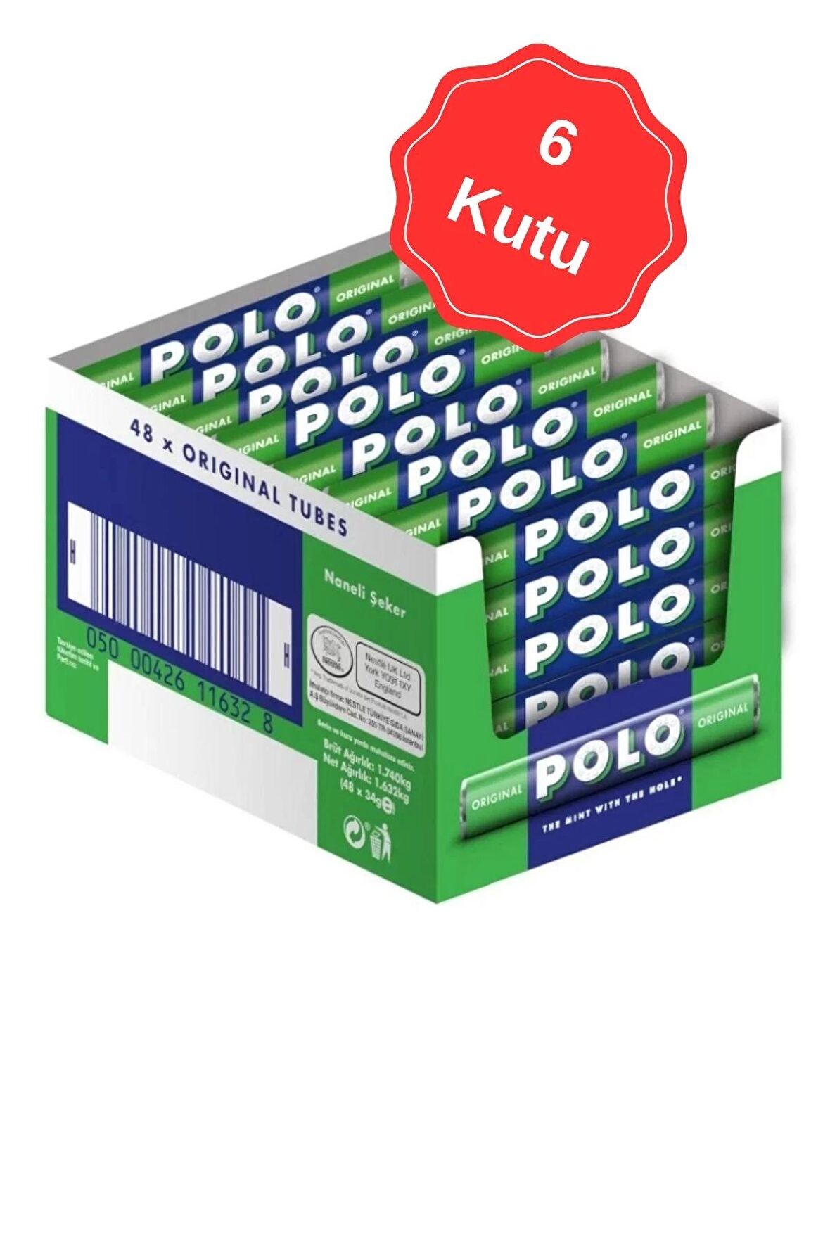 Nestle Polo Original Şeker 34G (48Li x 6 Kutu)