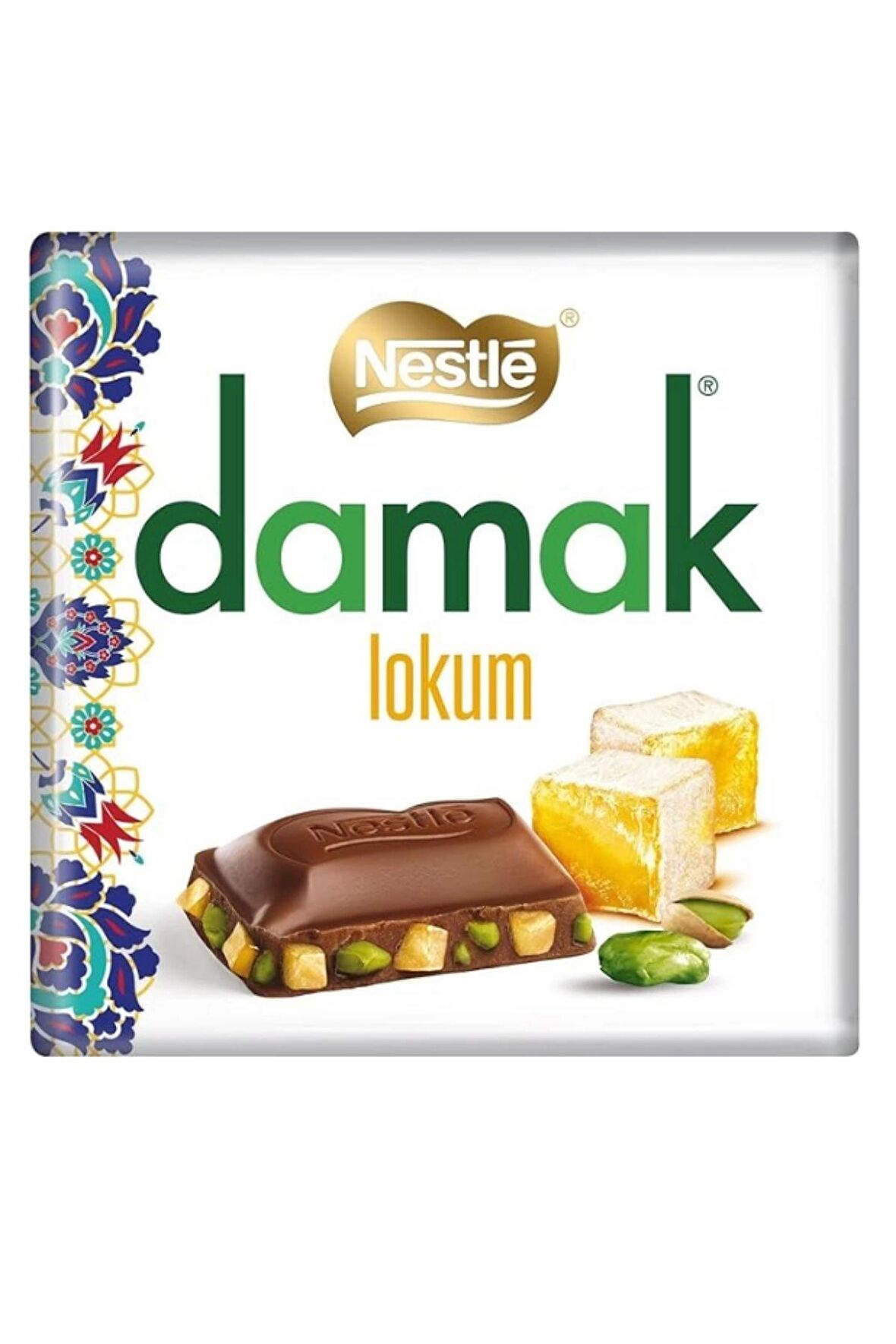 Damak Lokum Kare Çikolata 60G (6 Lı x 24 Kutu)