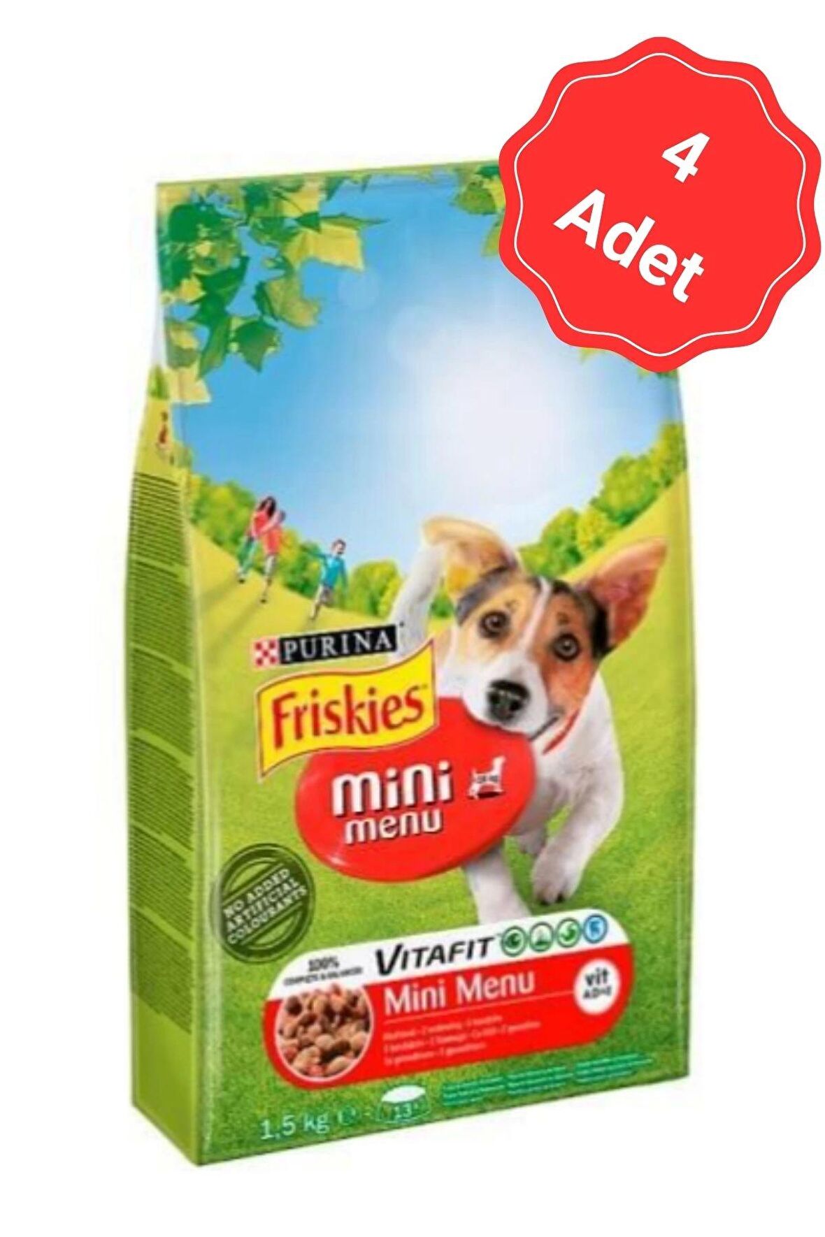 Friskies Mini Menü Etli Kuru Köpek Maması 1.5 Kg x 4 Adet