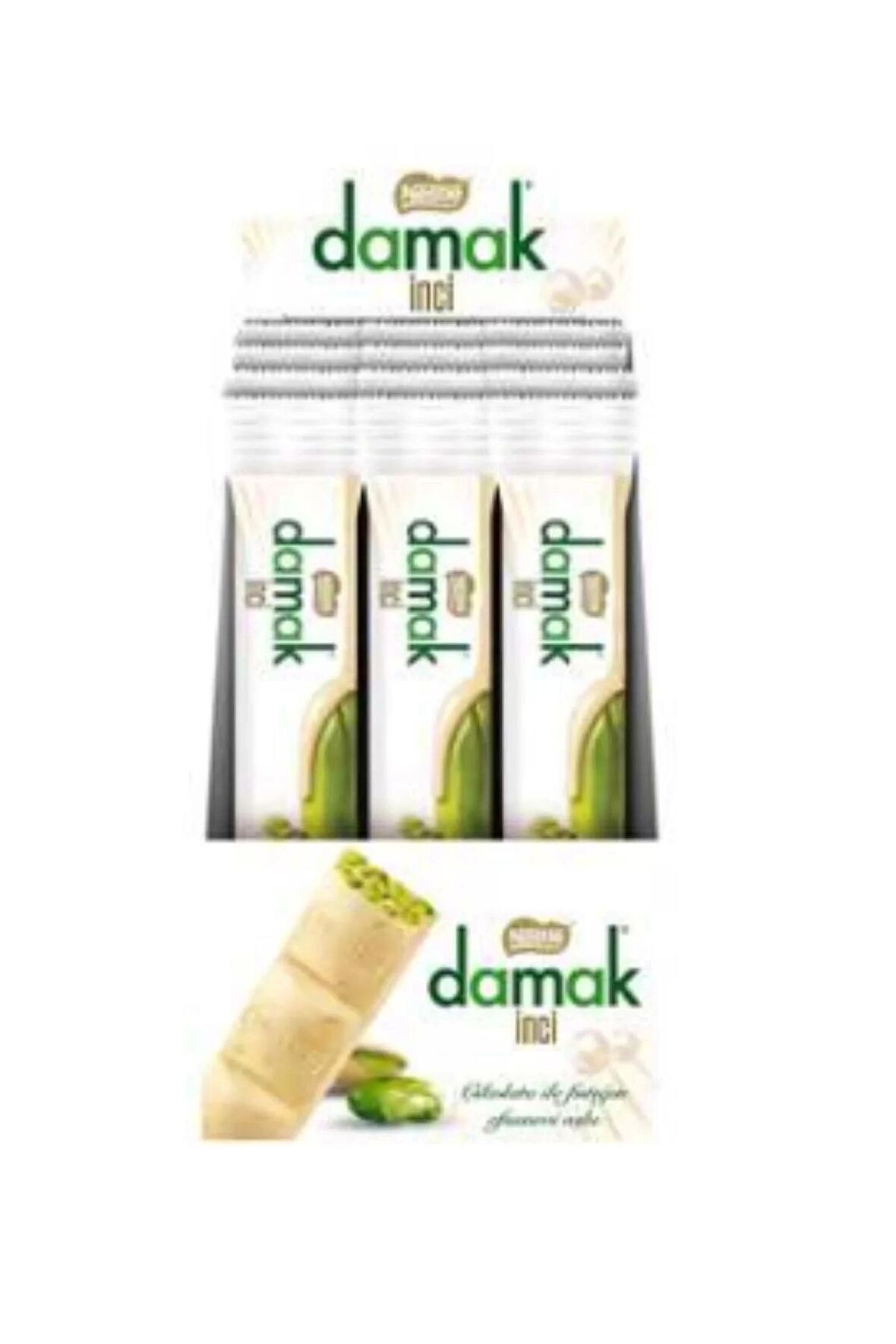 Damak İnci Beyaz Stick Çikolata 18G x 12 Li