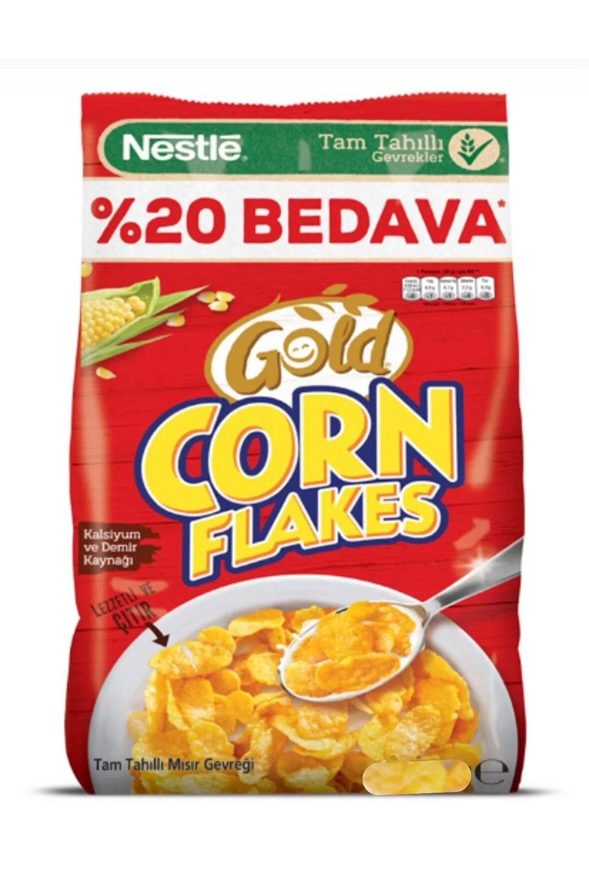 Nestle Gold Corn Flakes Mısır Gevreği %20 Bedava 650G