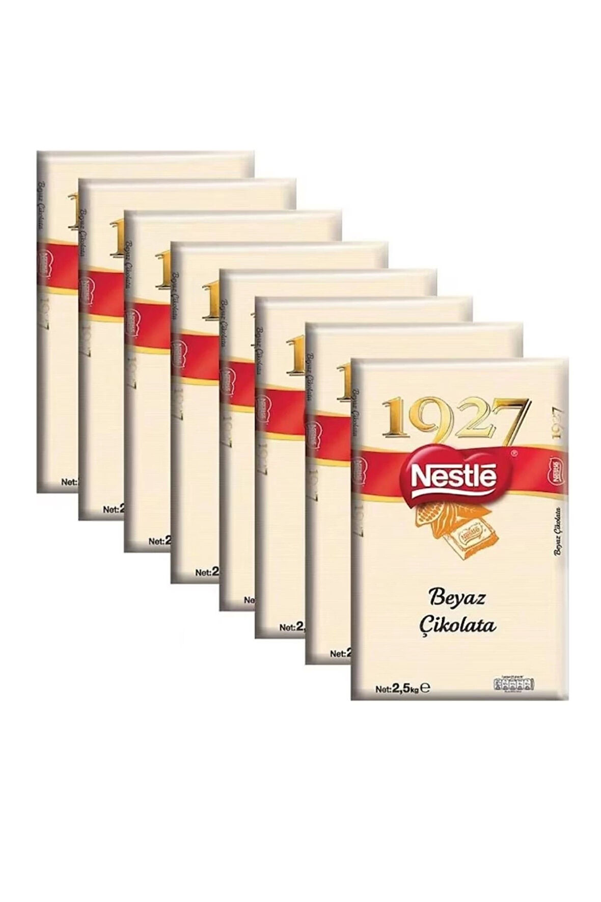 Nestle 1927 Beyaz Kuvertür Çikolata 2.5Kg x 8 Adet