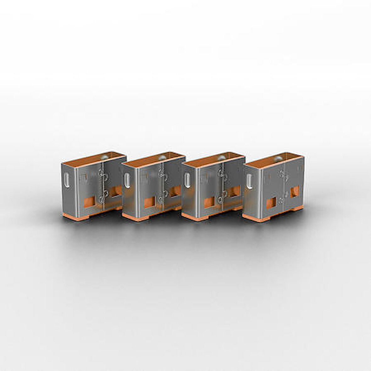 Lindy LIN-40463 10 lu USB A Turuncu Port USB Kiliti