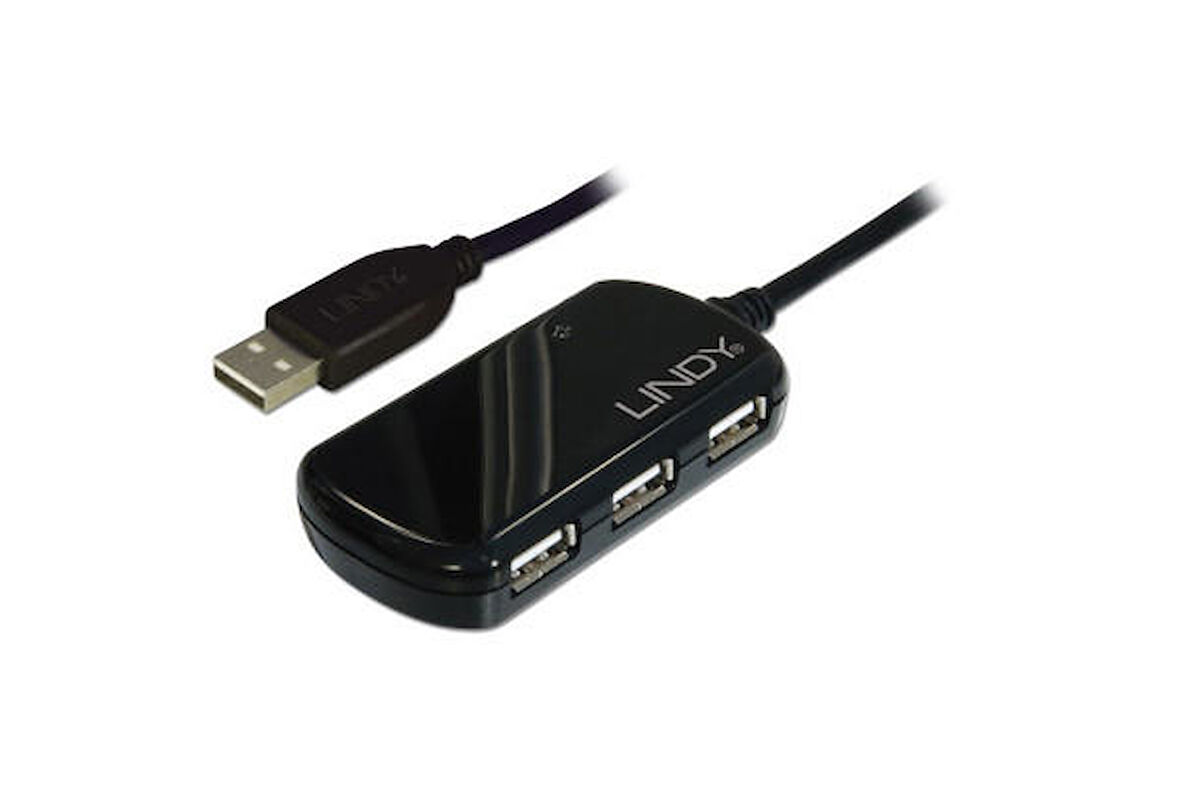 Lindy LIN-42781 USB 2.0 to 3 Port USB 2.0 8 Mt Kablolu USB Çoklayıcı