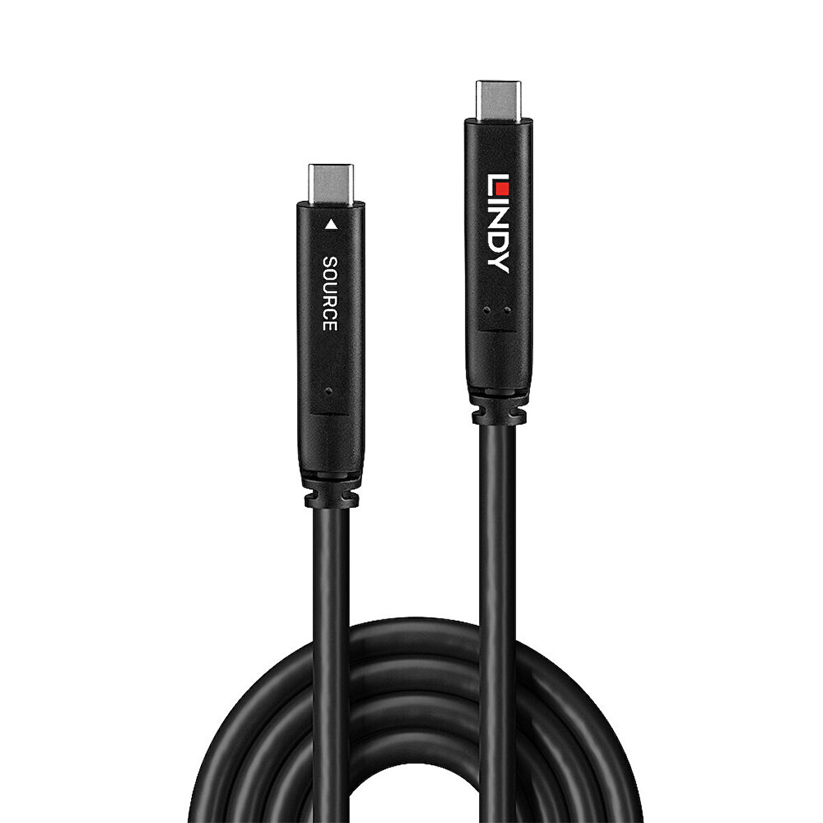 Lindy LIN-43333 10 Mt USB Type C to USB Type C 5Gbps 60W Hibrit Kablo