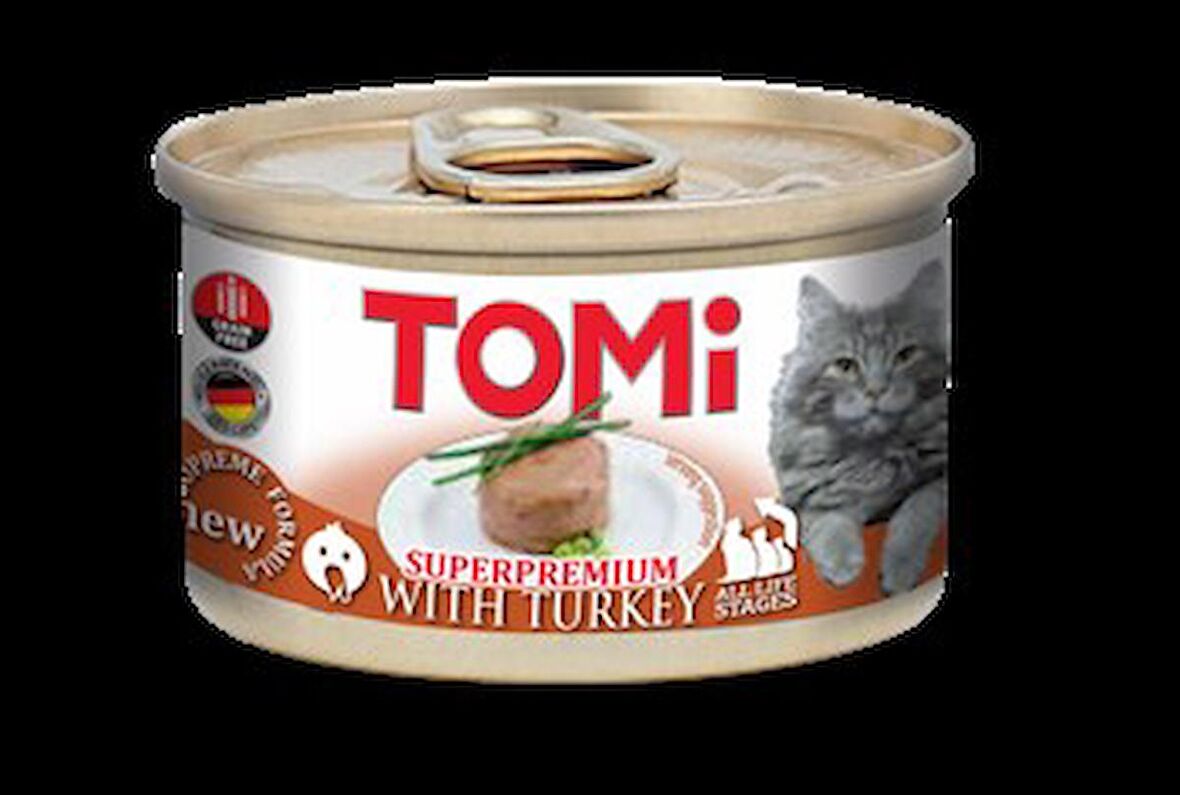 Tomi Hindili Yetişkin Kedi Konservesi 85 gr