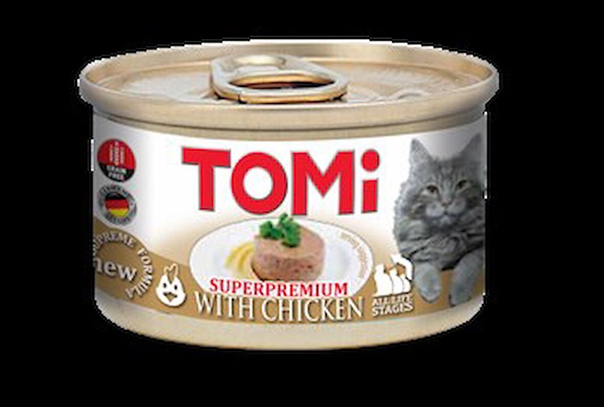 Tomi Tavuklu Yetişkin Kedi Konservesi 85 gr