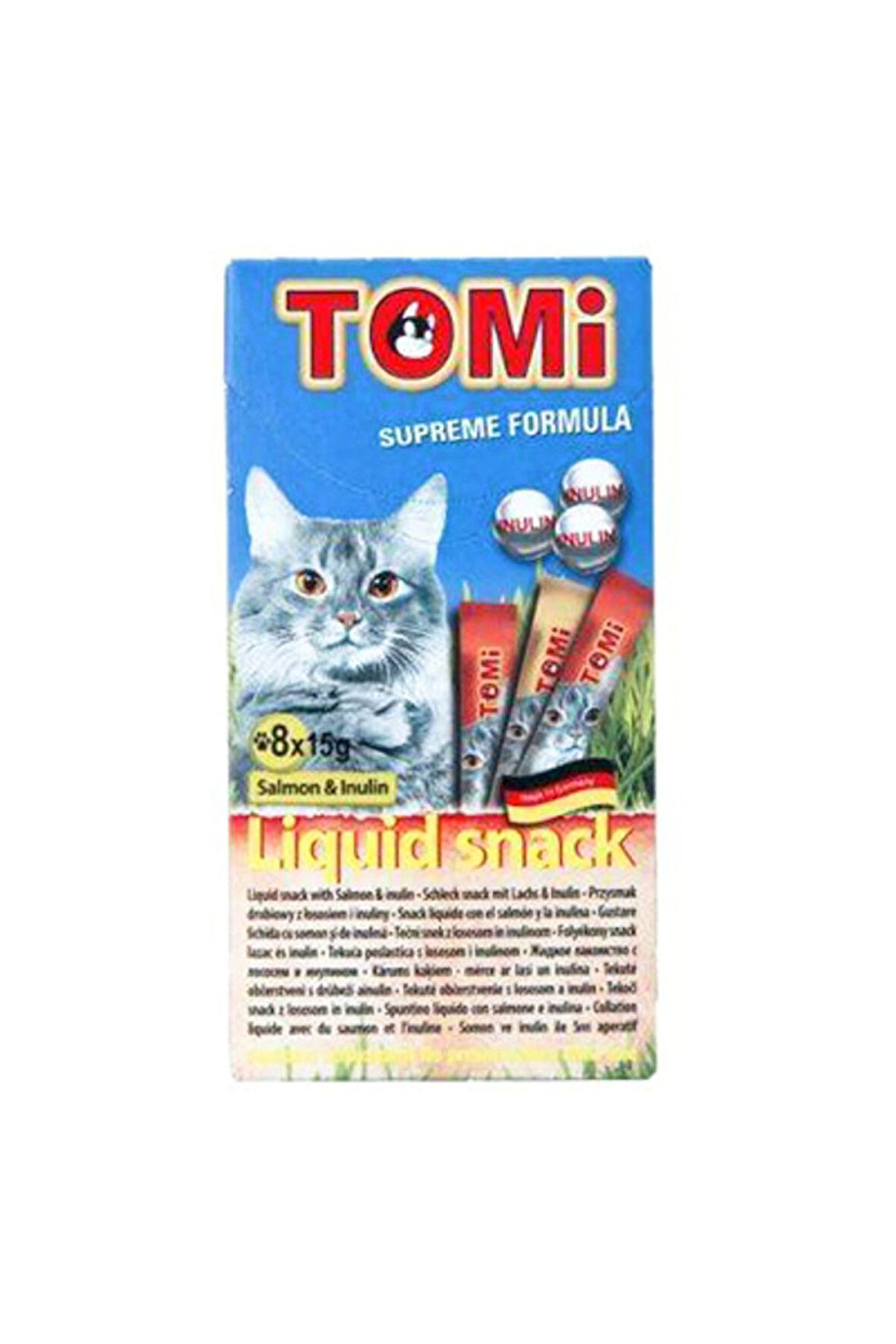 Tomi Kedi Kreması Somon Ve İnülin 8*15gr 120gr