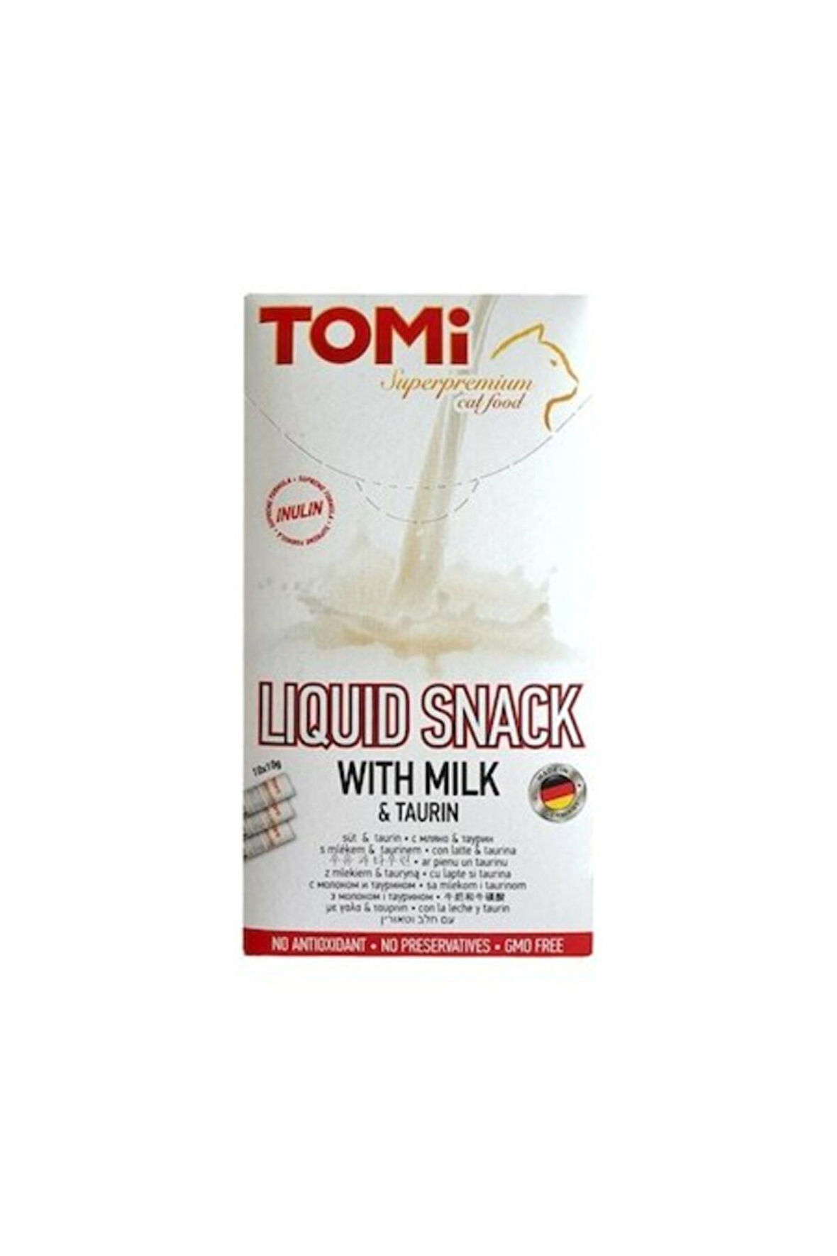 Tomi Kedi Kreması Sütlü Taurin 10*10 Gr 100gr