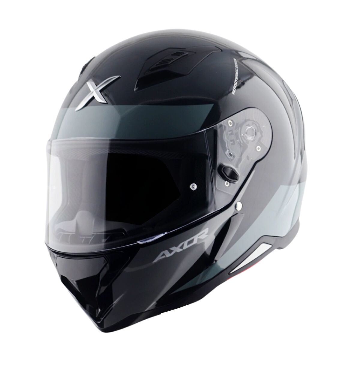 Axor Hunter Turbo Motosiklet Kask Black Grey