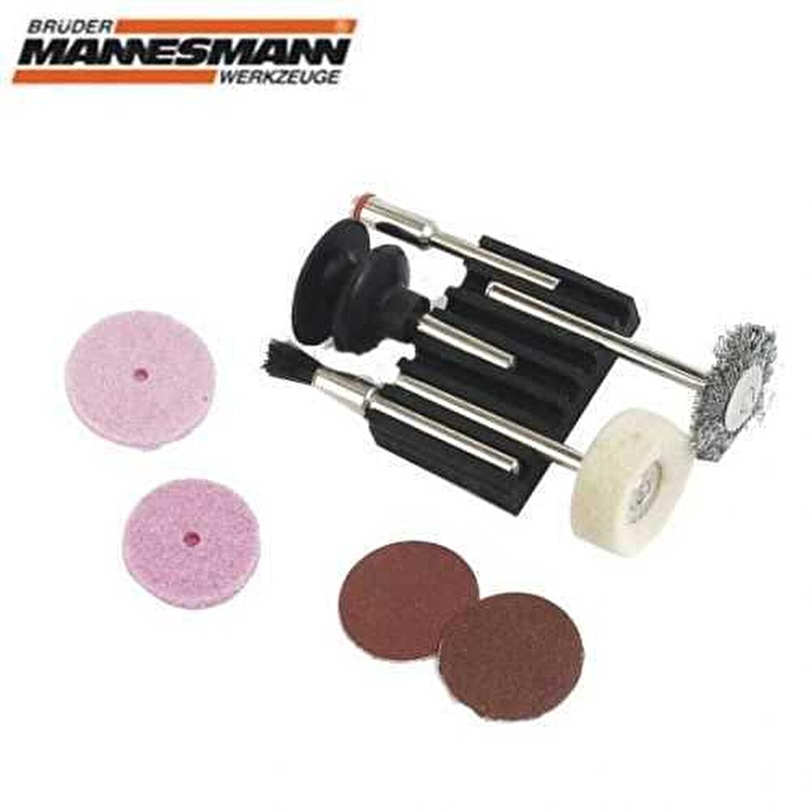 Mannesmann 92564 Mini Fırça Zımpara Seti. 9 Parça