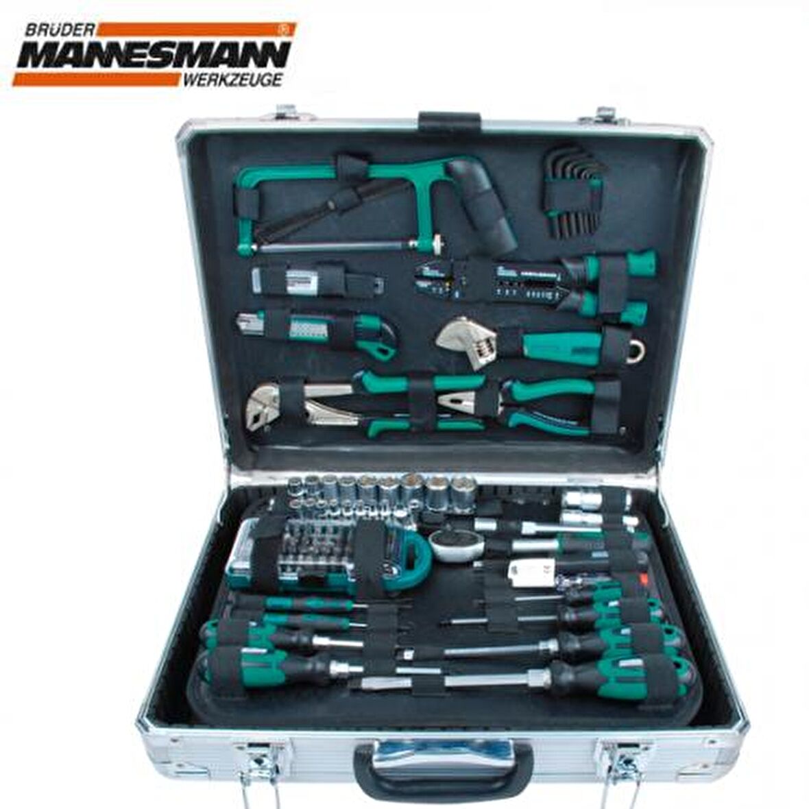 Mannesmann 29072 Alüminyum Takım Çantalı Alet Seti. 124 Parça