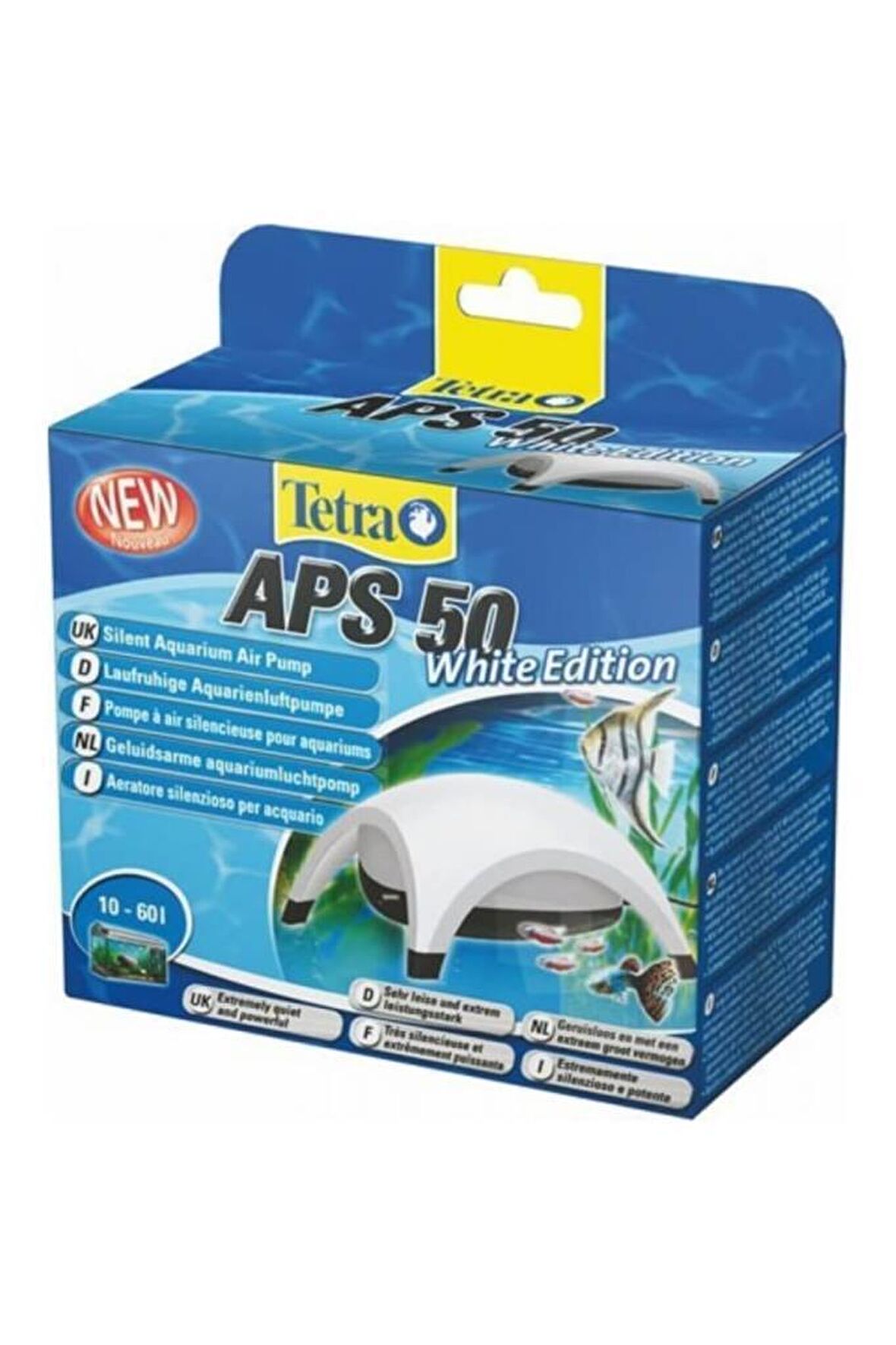 Tetra Aps 50 Tek Çıkışlı Akvaryum Hava Motoru Beyaz