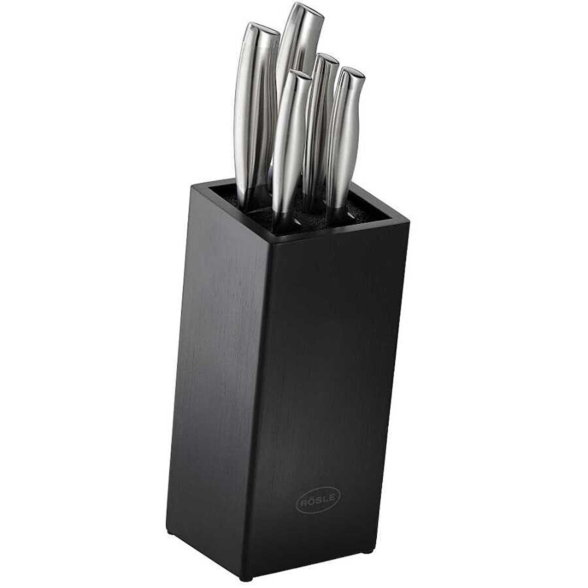 Rösle Basic Line Bıçak Seti Bambu Fırçalı Stant 6 Parça 13755