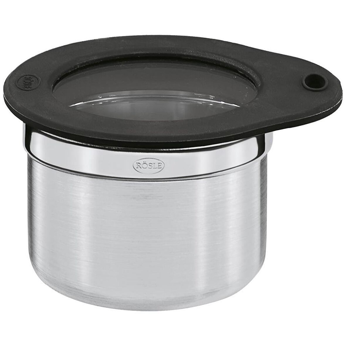 Rösle 16553 Silikon Kapaklı Çelik Saklama Kabı (Ø 8 cm / 0,3 Litre)