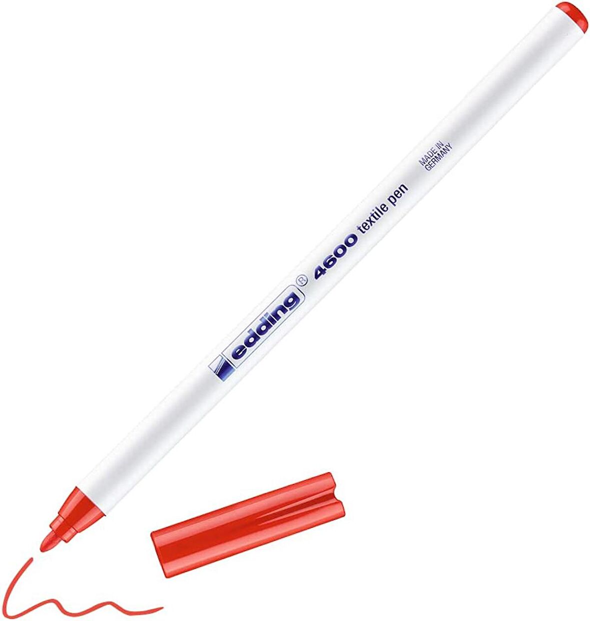 Edding 4600 1.0mm Tekstil Kumaş Kalemi Kırmızı / 002
