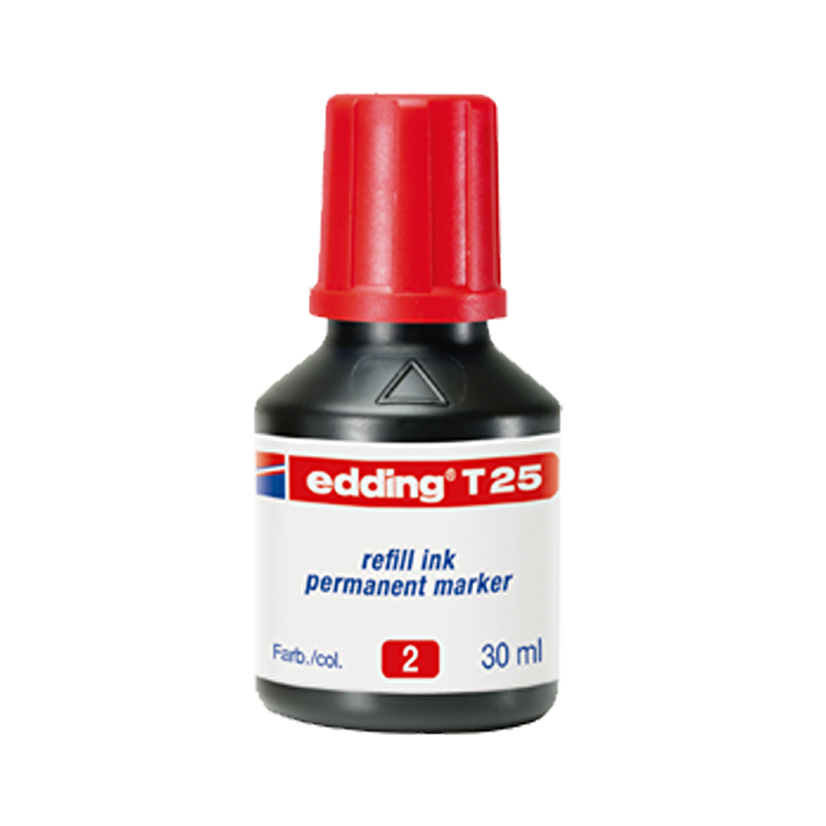 Edding Markör Mürekkebi Permanent Damlalıklı 30 ML Kırmızı T25