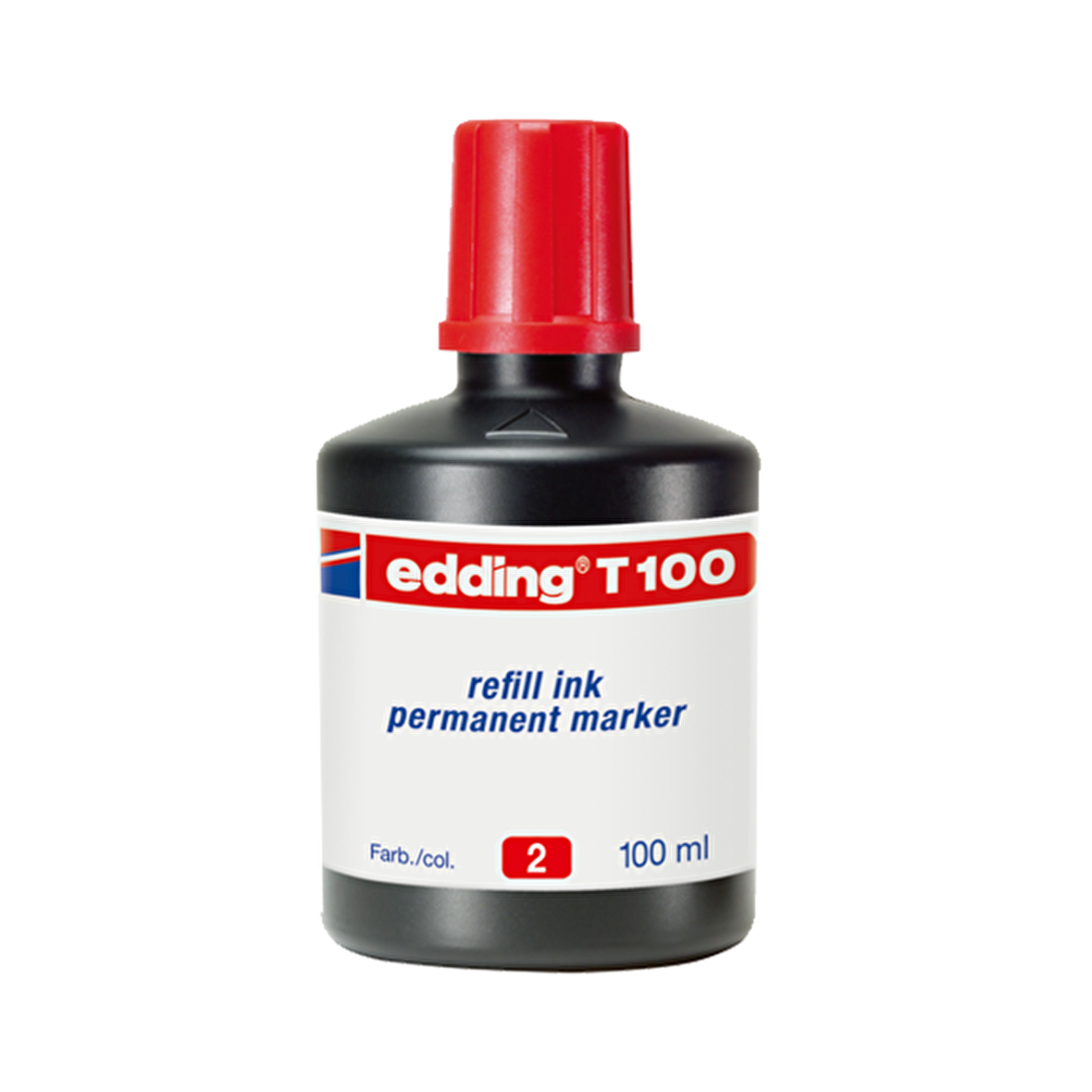 Edding Markör Mürekkebi Permanent Damlalıklı 100 ML Kırmızı T100
