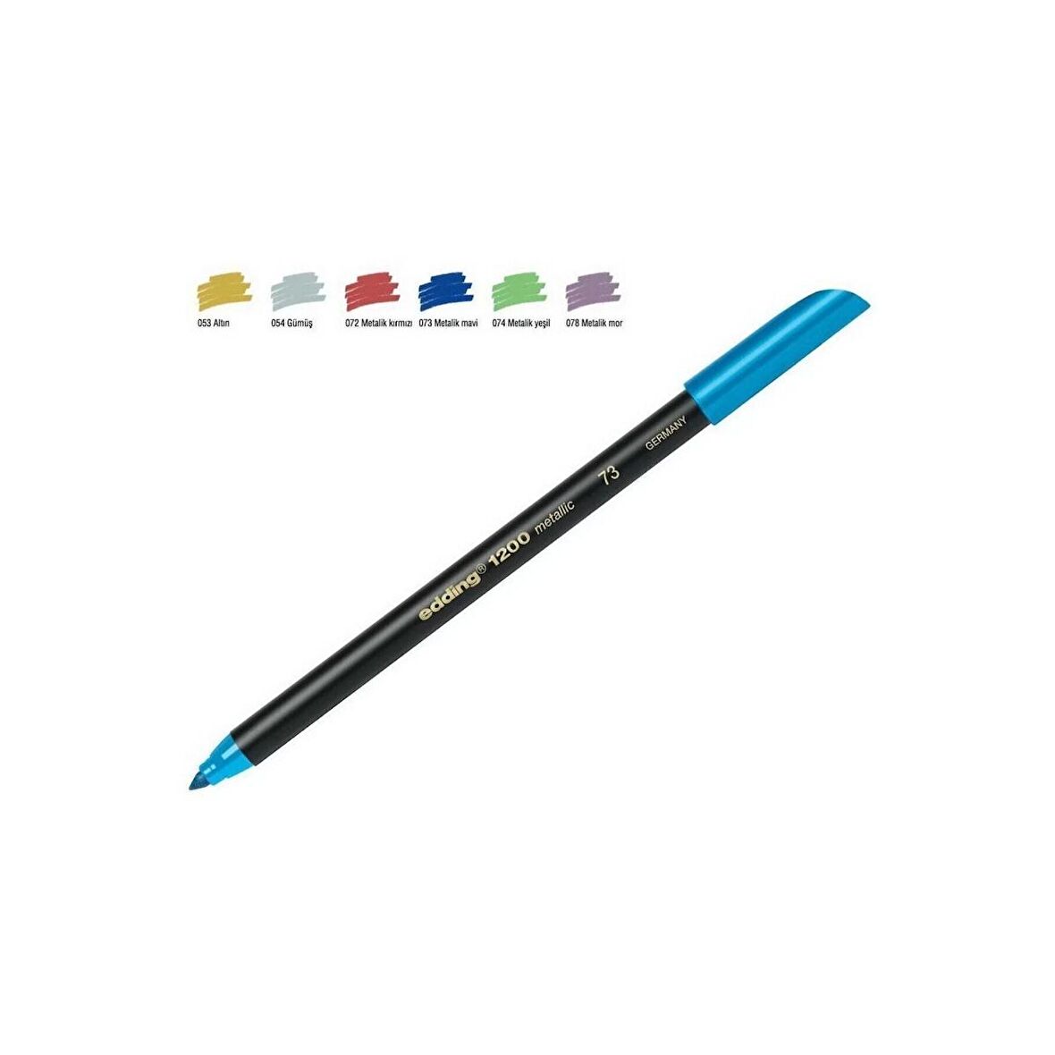 EDDİNG GRAFİK KALEMİ METALİK MAVİ