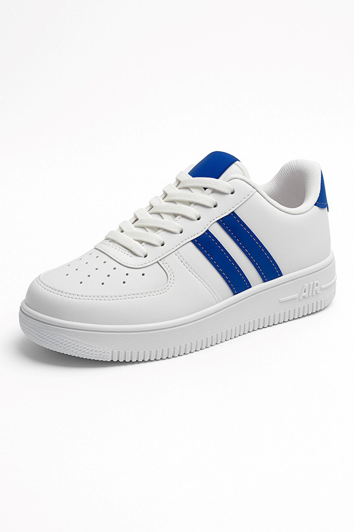 Günlük Unisex  Spor Ayakkabı Bağcıklı Dikiş Detaylı Hafif Kalın Yüksek Taban Sneaker 4005