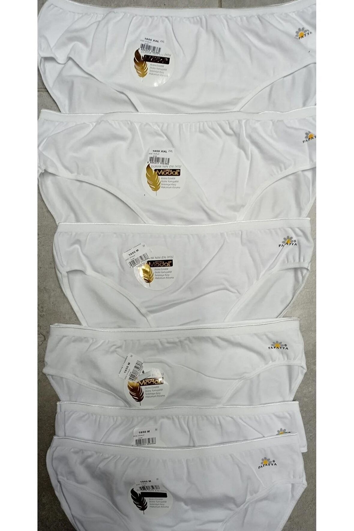 Kadın Bikini Bel Külot 1850 Modal 3'lü Siyah