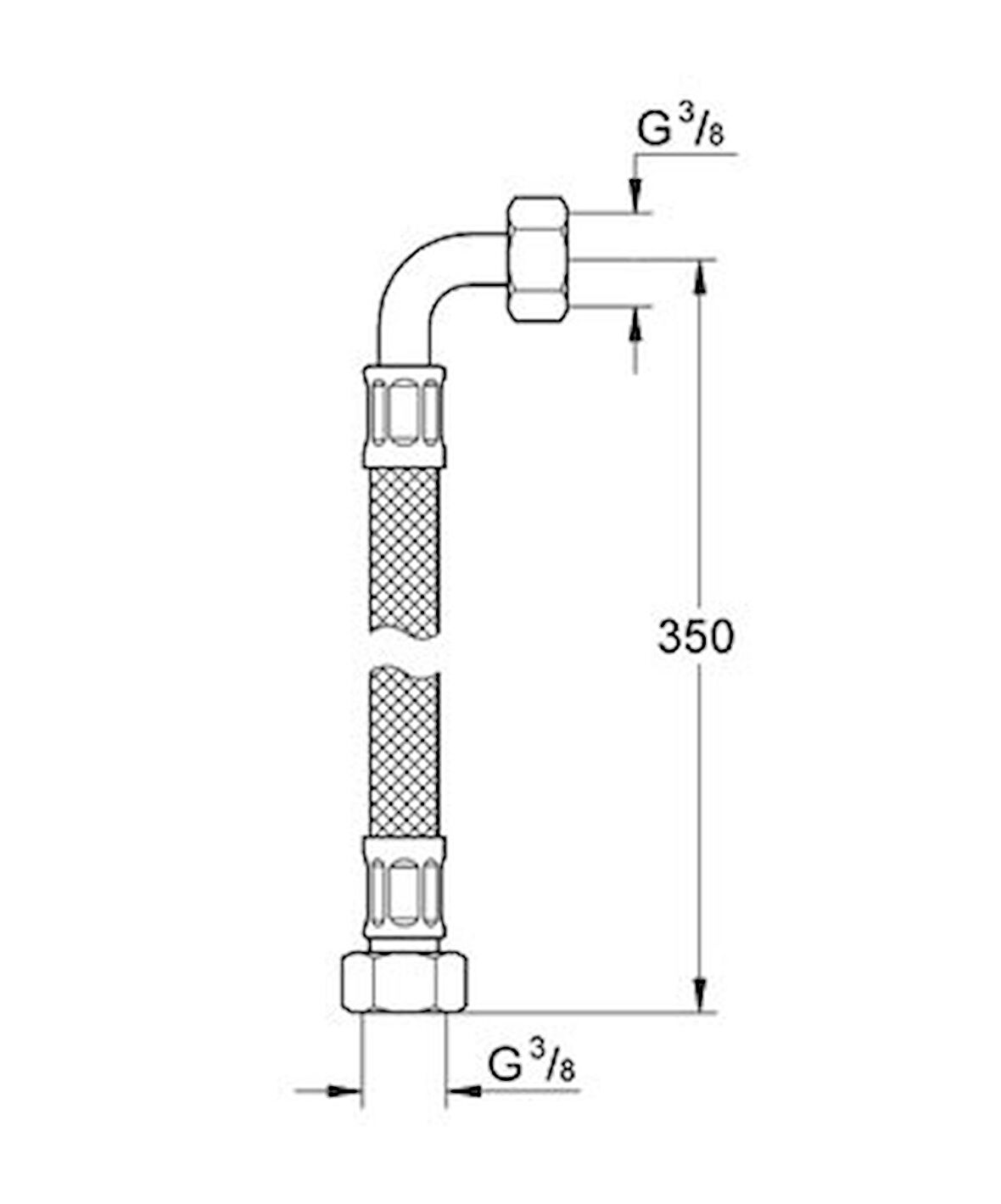 Grohe Micro Termostat Hortumu - 45704000