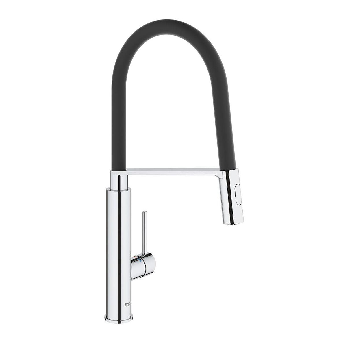 Grohe Eviye Bataryası Spiralli 2Fonk Concetto Krom/Siyah-31491000