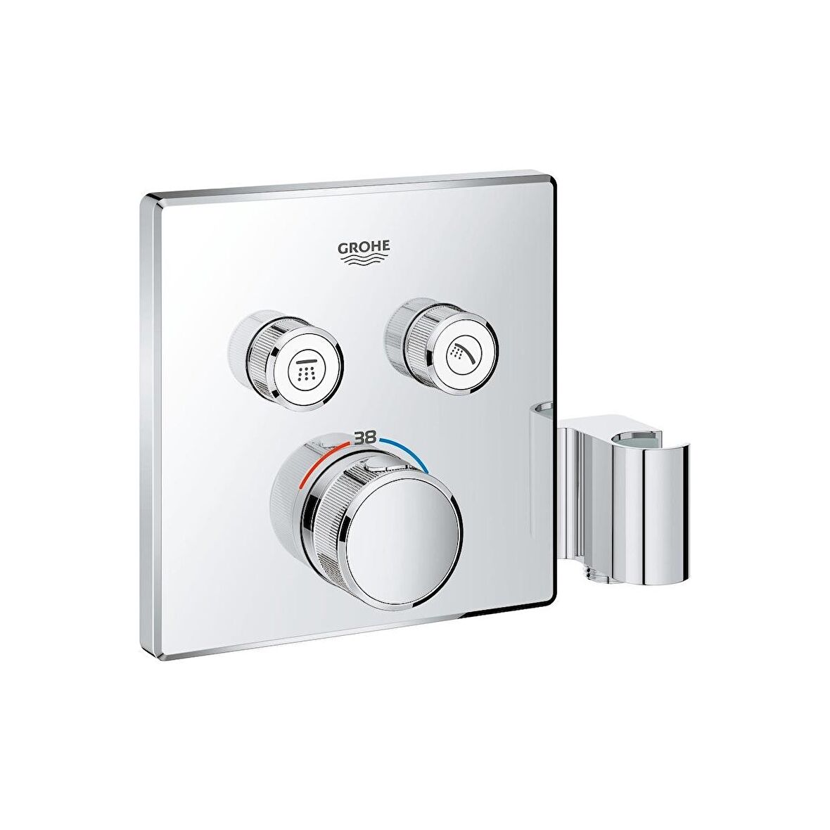 Grohe Grohtherm Smartcontrol 29125000 Gümüş Banyo Bataryası