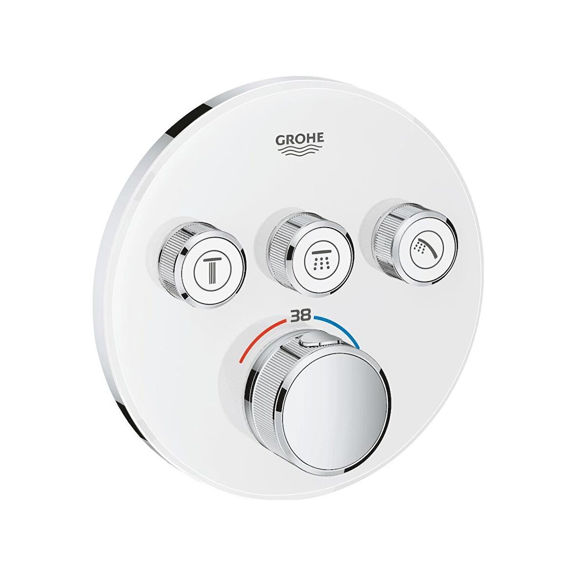 Grohe Grohtherm Smartcontrol Üç Yollu Yön Değiştiricili Ankastre Termostatik Duş Bataryası - 29904LS0