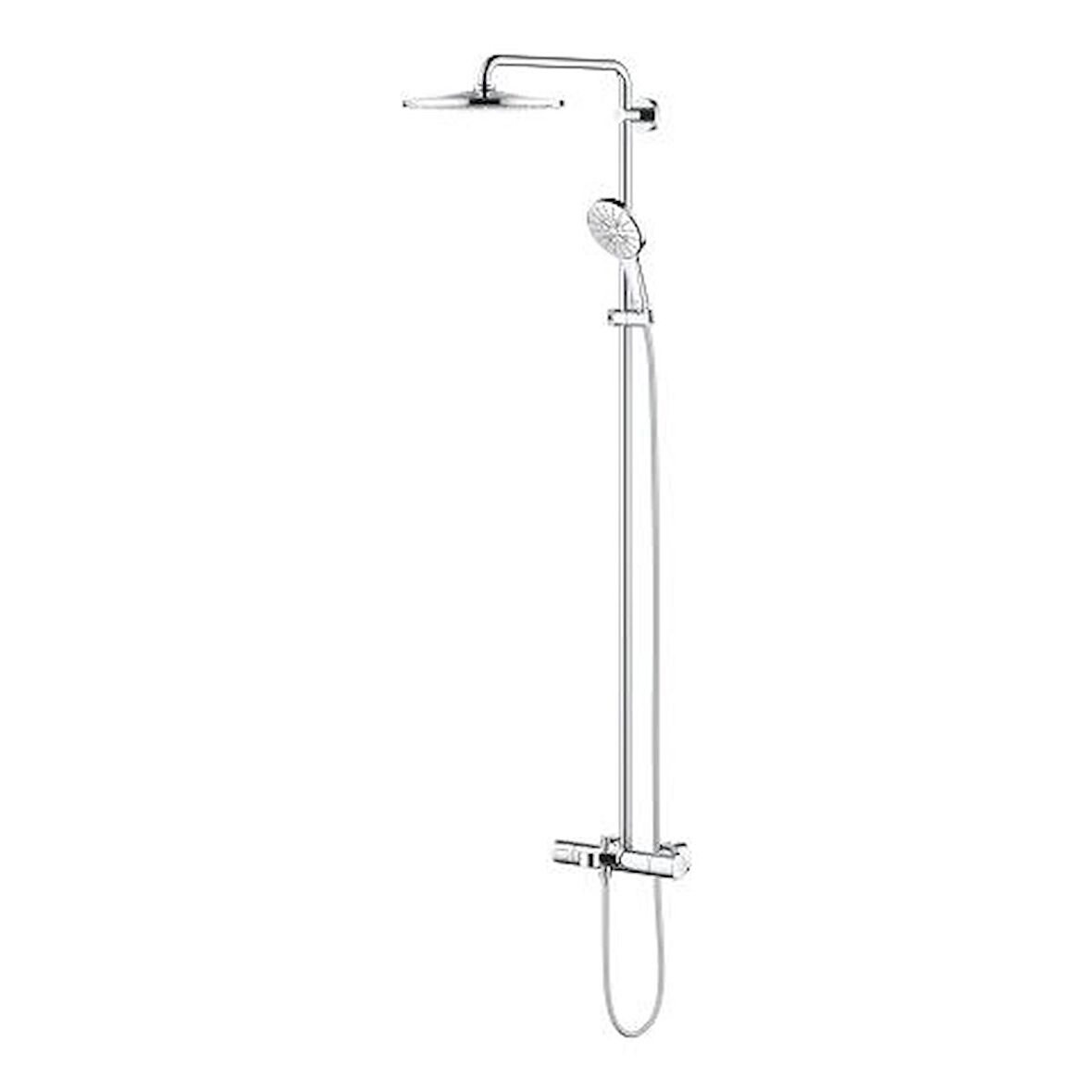 Grohe Rainshower SmartActive 310 Duvara Monte Termostatik Banyo Bataryalı Duş Sistemi - 26657000