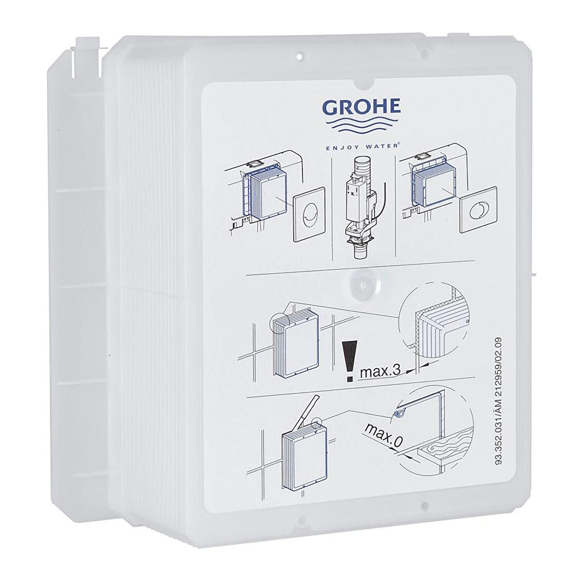 Grohe Gömme Rezerevuar Kapak Şablonu Beyaz - 66791000