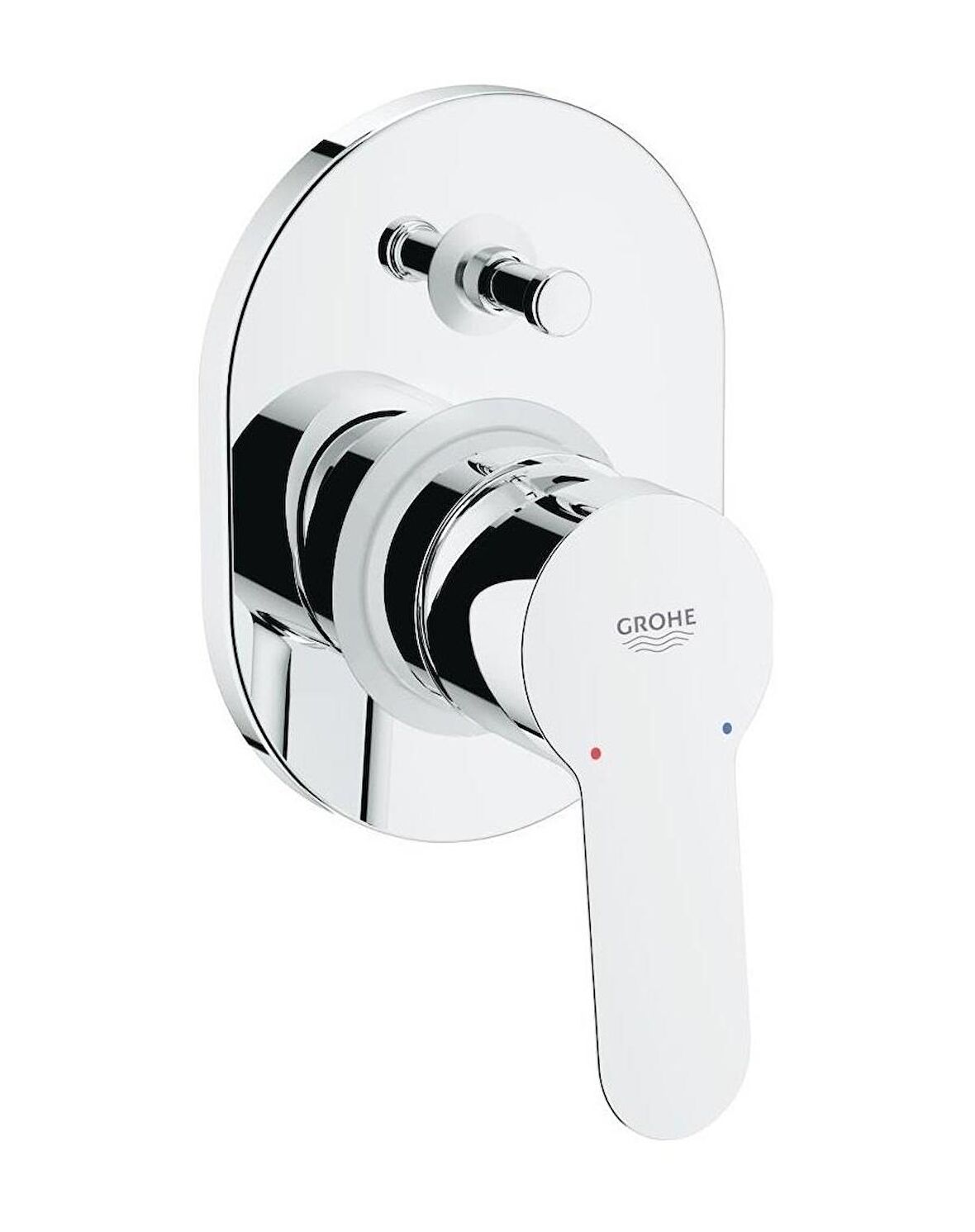 Grohe BauEdge 29039000 Gümüş Banyo Bataryası