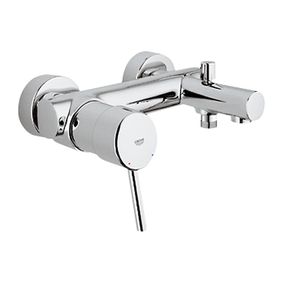 Grohe Concetto 32211001 Gümüş Banyo Bataryası