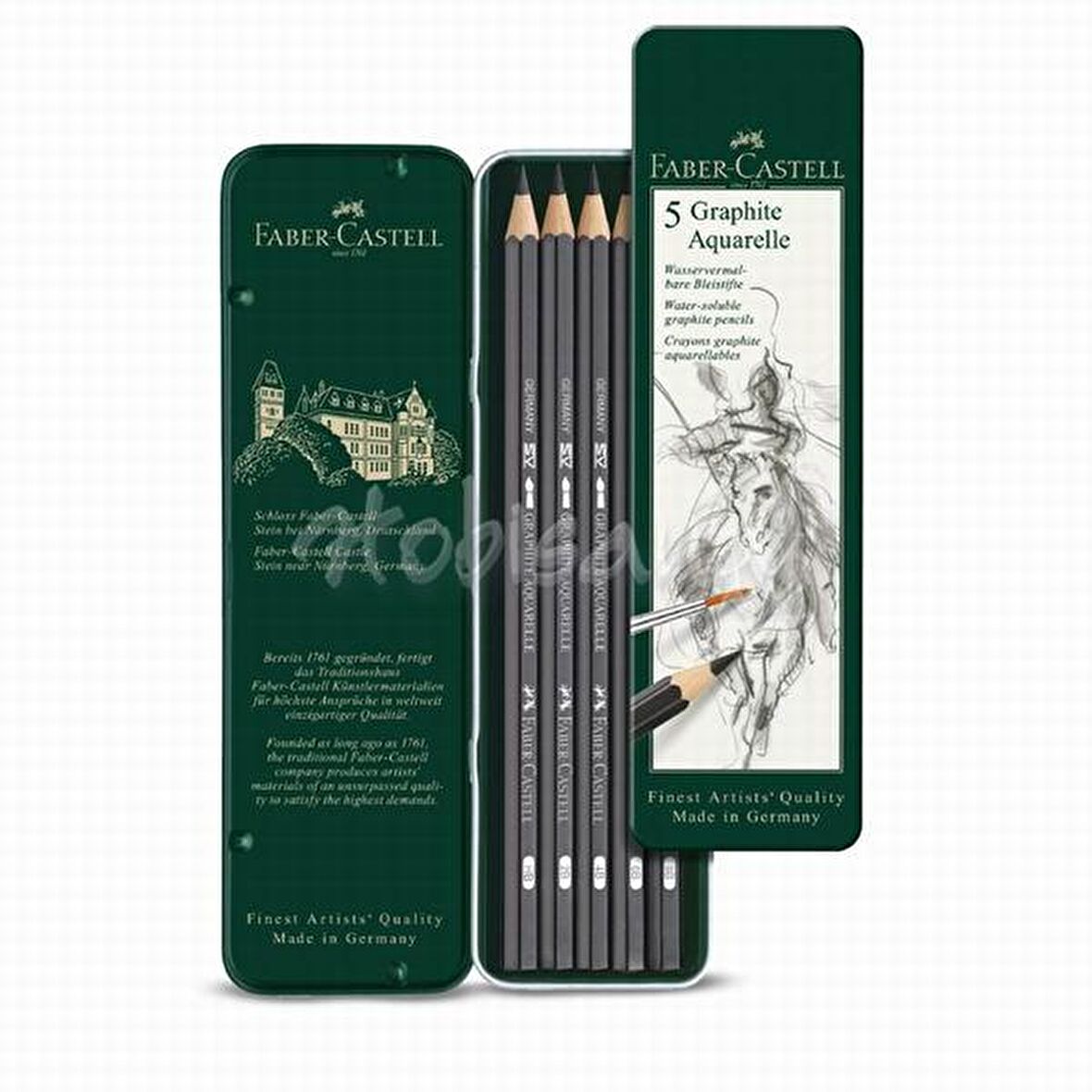 Faber Castell Graphite Aquarelle 5li Metal Kutu 117805