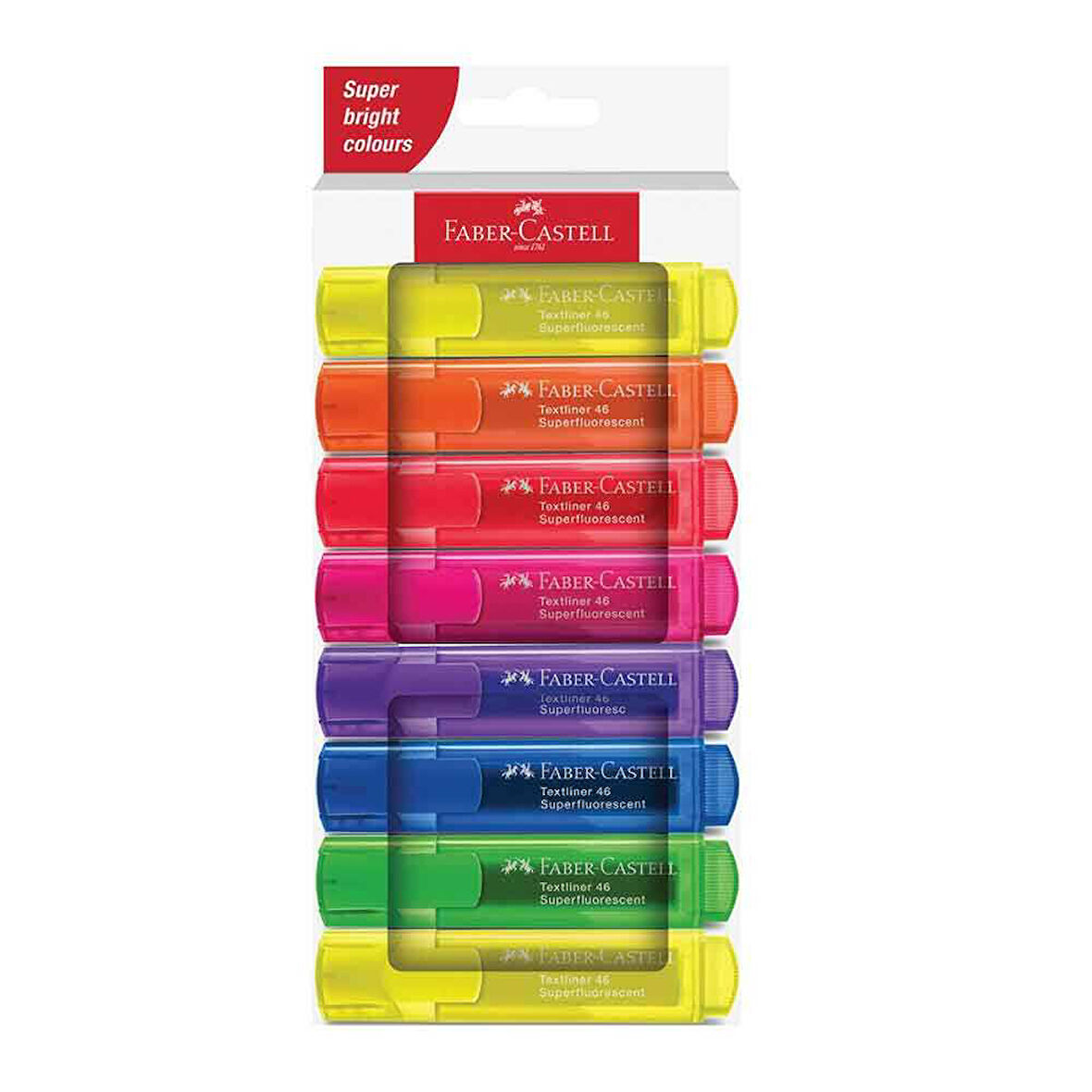 Faber Fosforlu Kalem 46 Şeffaf Gövde 8’li Set 5030254648000