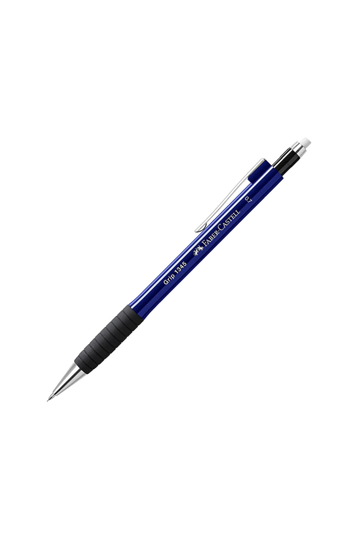 Grip 1345/47 Versatil Kalem, 0.7 mm,Lacivert, Ergonomik Tutuş, Yaylı Uç, Uzun Silgi, Modern Tasarım