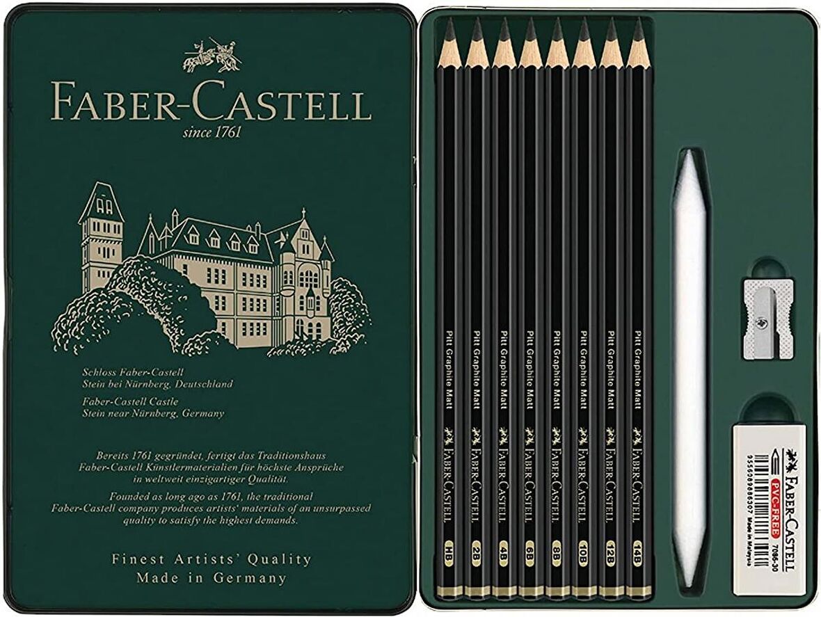 Faber Castell Pitt Graphite Matt 11 Parça Dereceli Kalem Seti / 115220