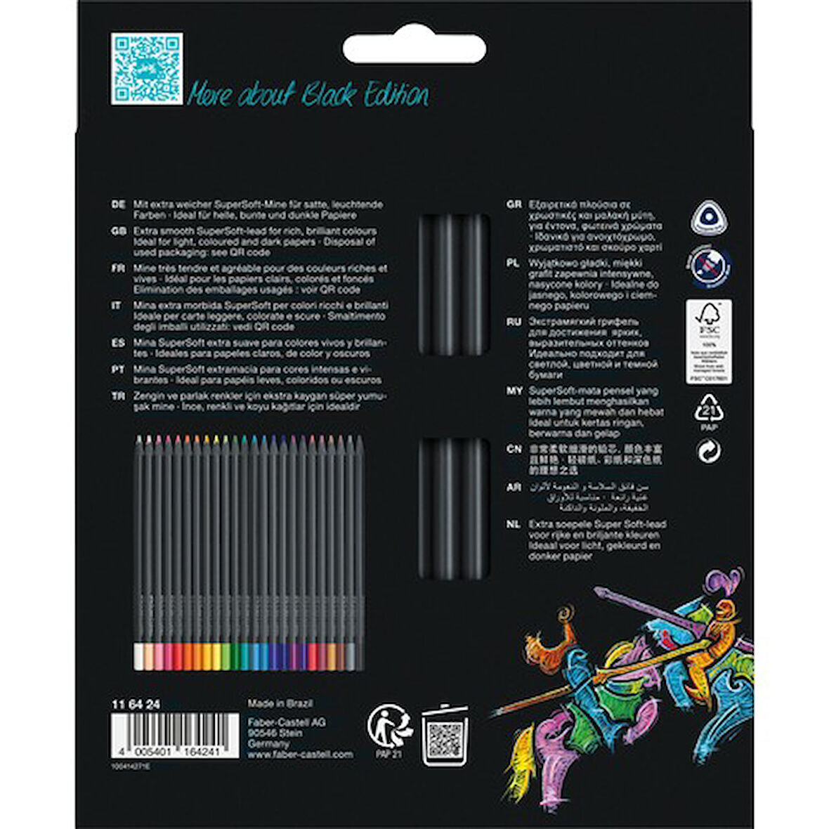 Faber Castell Black Editionboya Kalemi 24 Lü