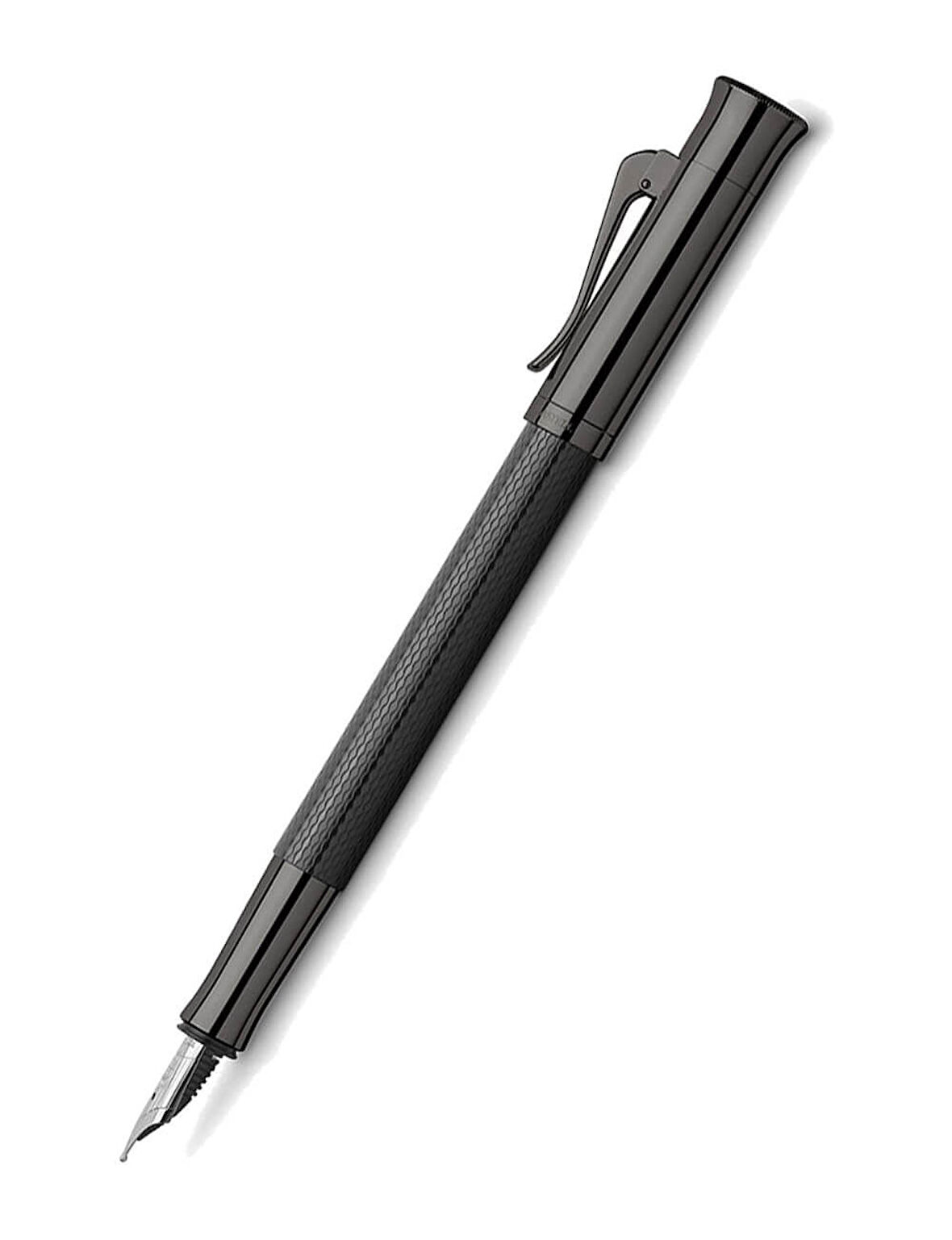 Graf von Faber-Castell Guilloche Black Edition Dolma Kalem M 145310